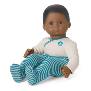 Bitty Baby? Doll #1 with black hair in Soft Blue
