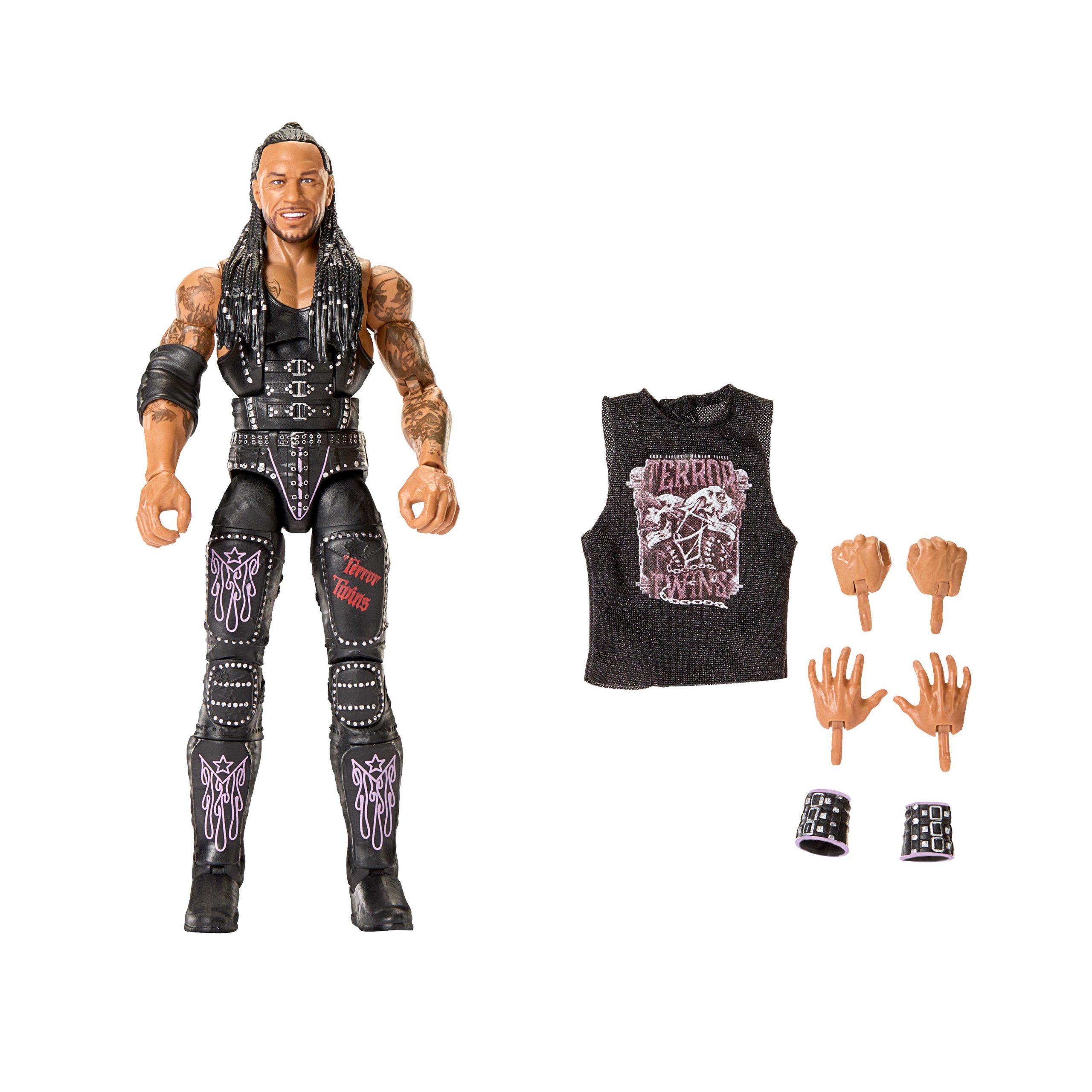 WWE Elite Damian Priest Action Figure. Series #122 Set. 6-inch Collectible With Accessories