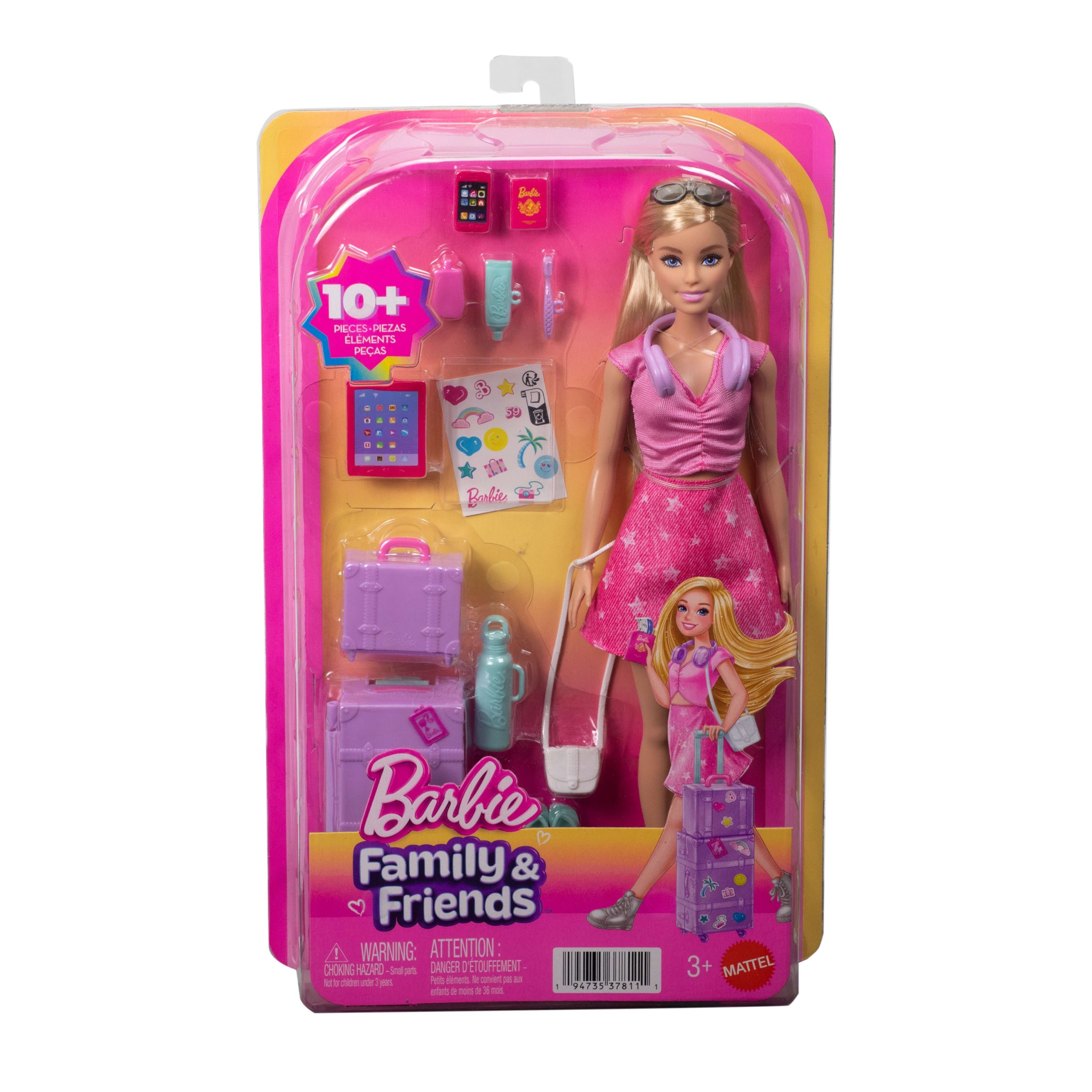 Barbie Family Mu?eca Mu?eca Malibu Aventuras de Viaje - Image 6
