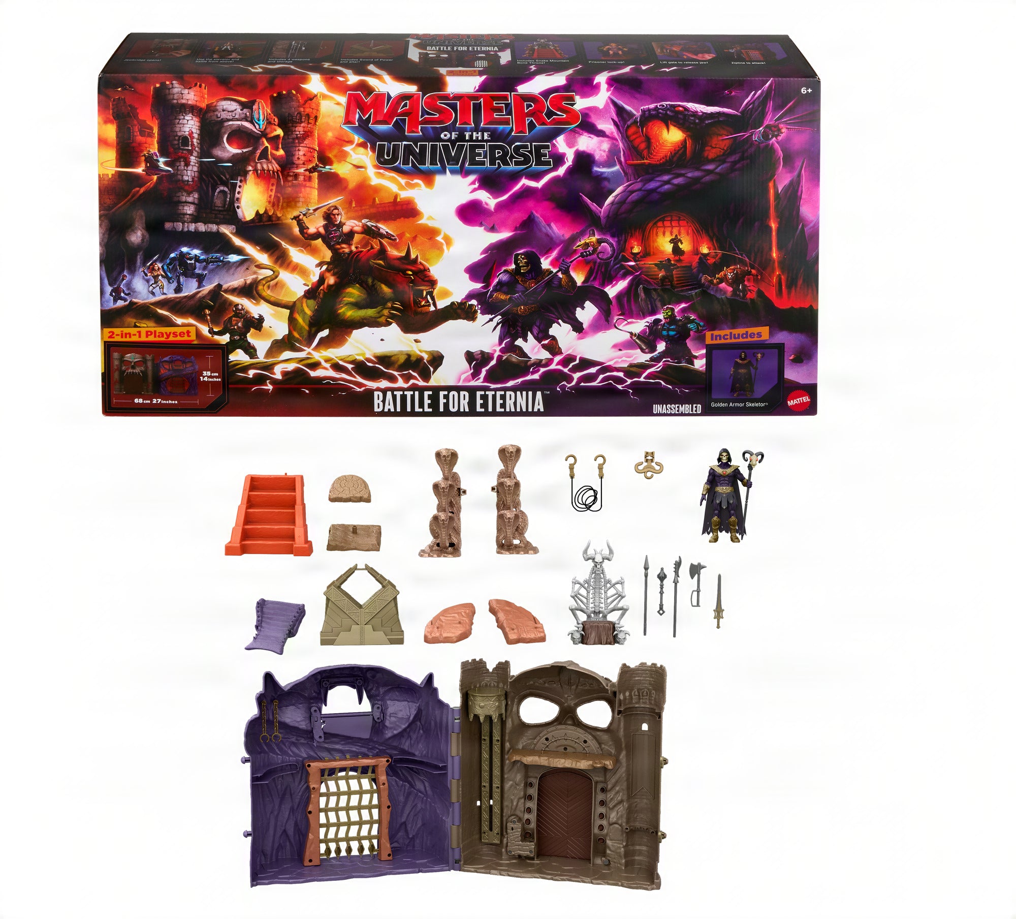 Masters of the Universe Pel??cula Playset Set de Juego 2 en 1 de Eternia