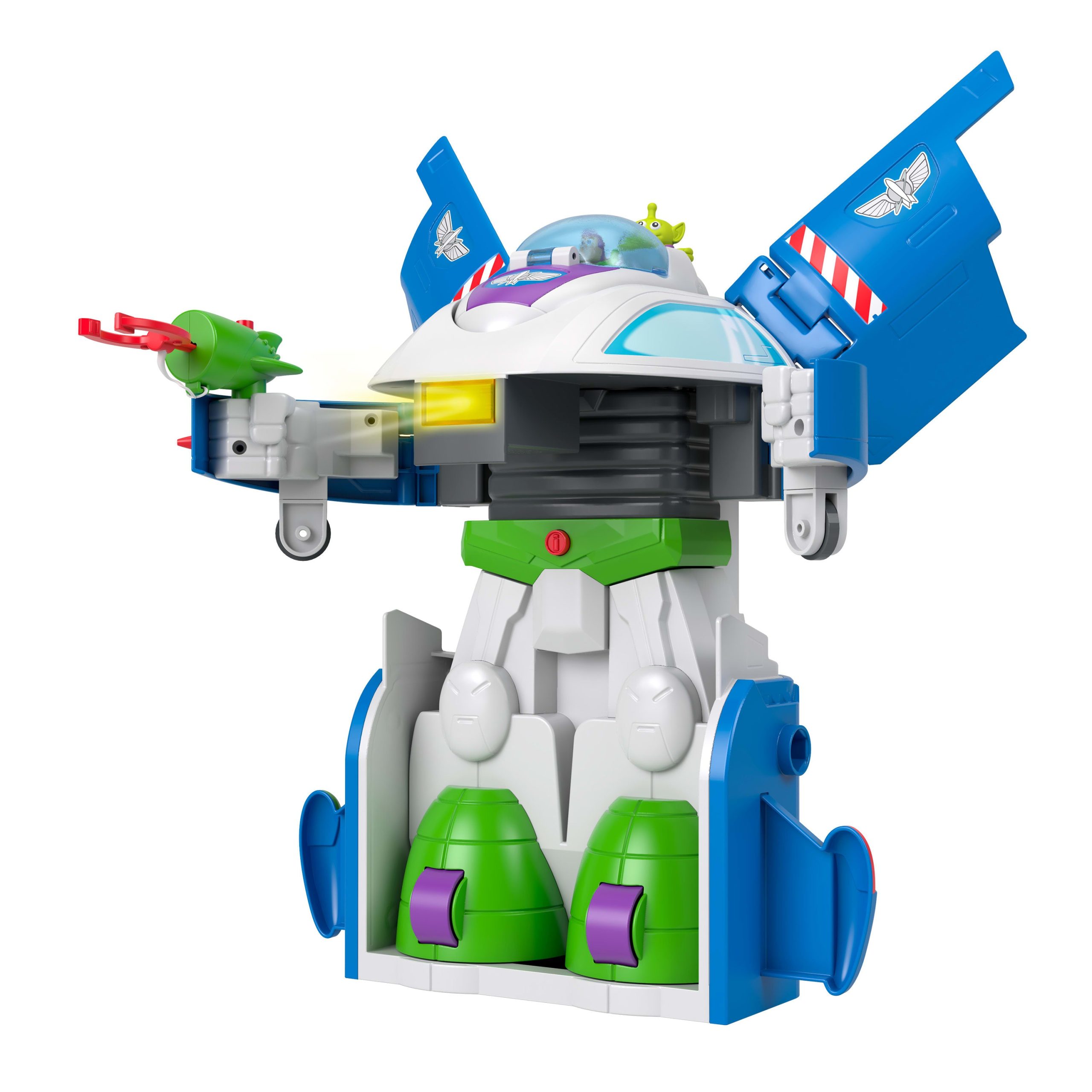 Imaginext Toy Story  Transforming Buzz Lightyear Ship Toy Vehicle With Lights & Sounds. Figures