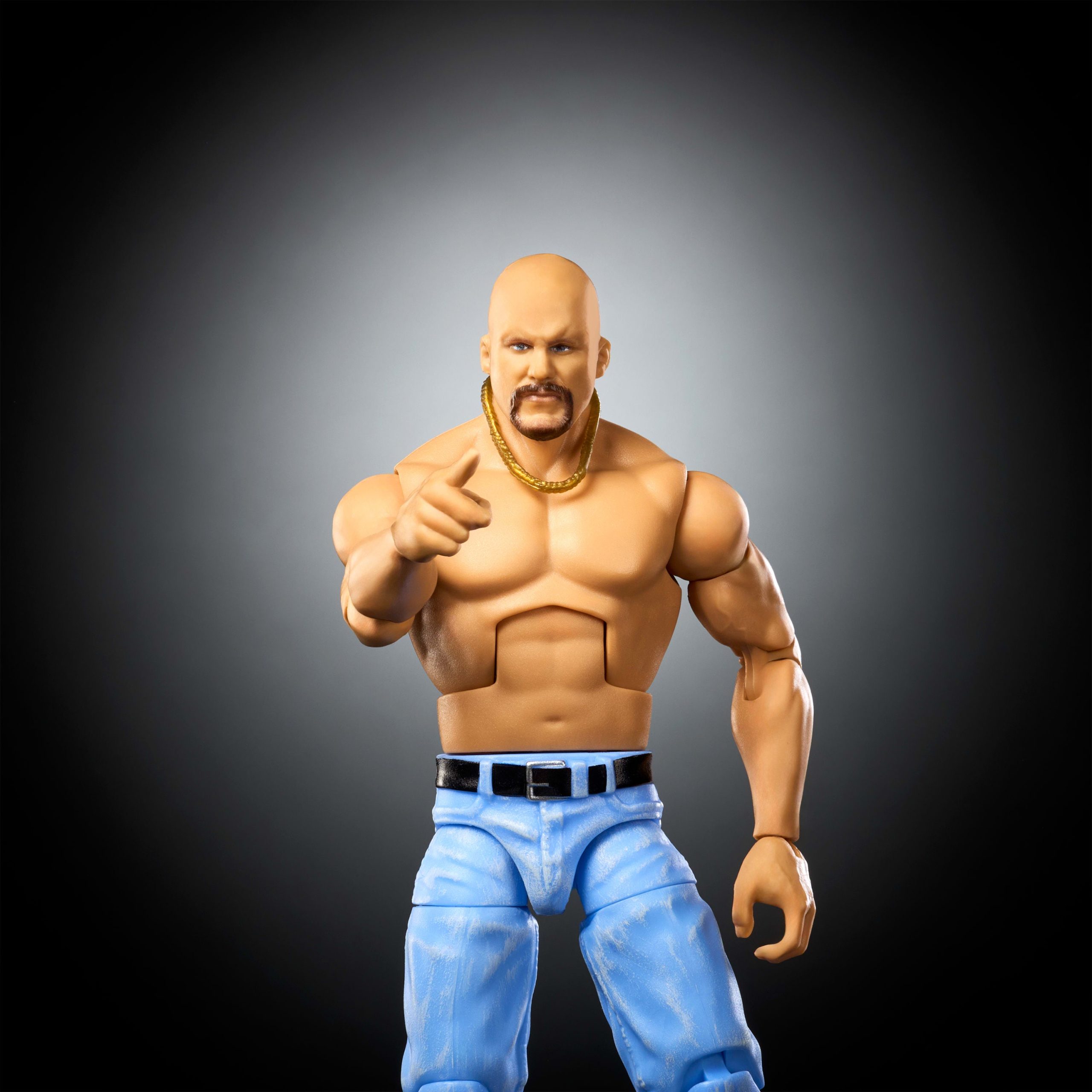 WWE Elite Legends Stone Cold Steve Austin Action Figure & Accessories. Series 30 6-inch Set - Image 3