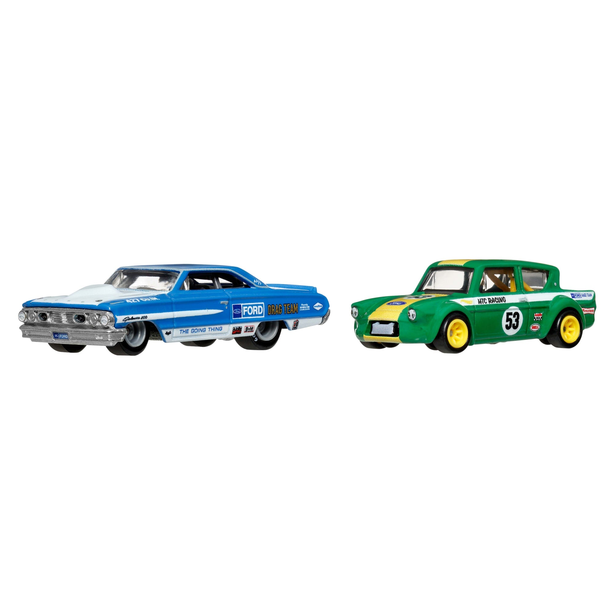 Hot Wheels Premium Car Culture 2-Pack Custom / Personnalis?? '64 Galaxie 500 & '67 Ford Anglia Racer Voiture De Course - Image 2