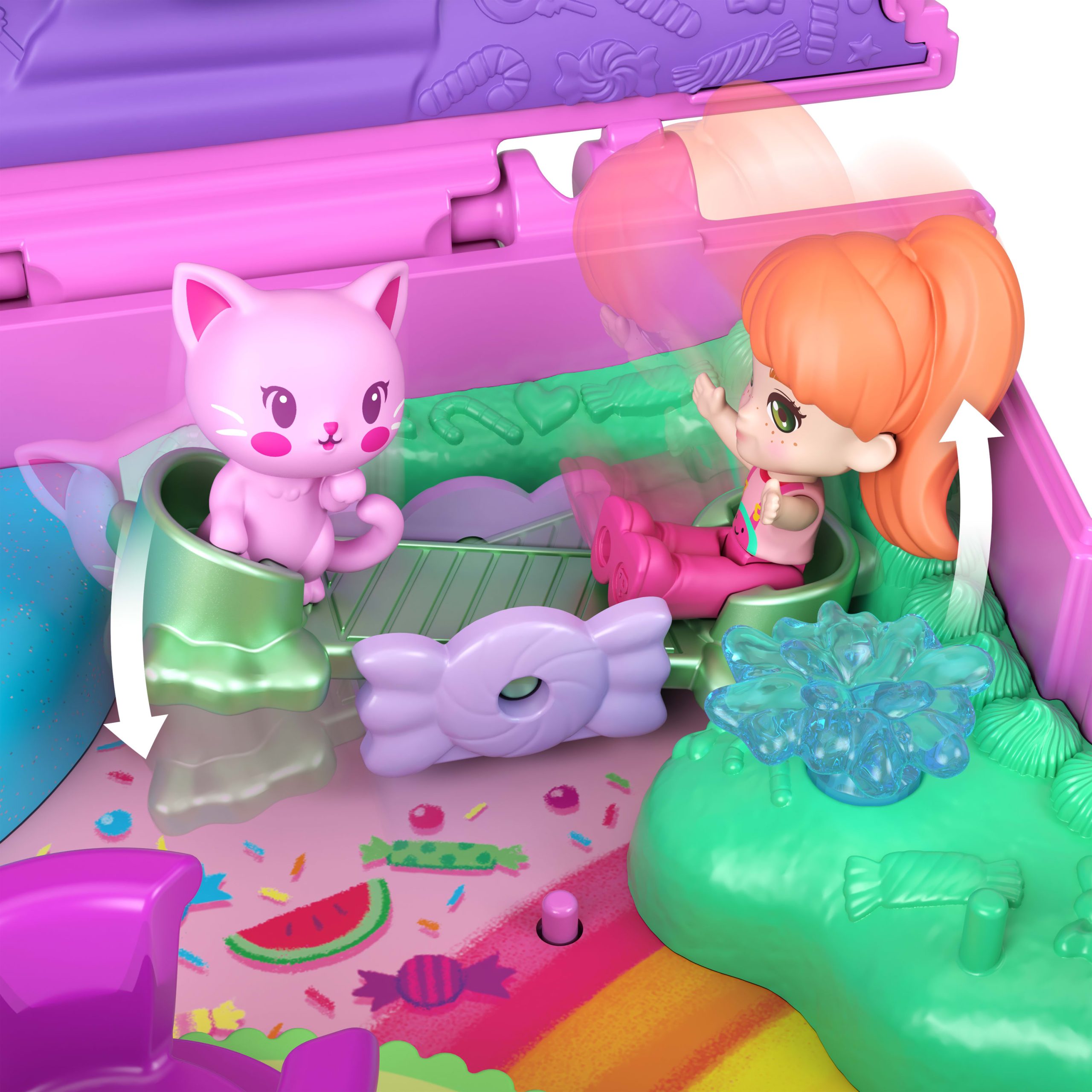 Polly Pocket Conjunto de Brinquedo Compacto Gatinho M??quina de Chicletes - Image 2
