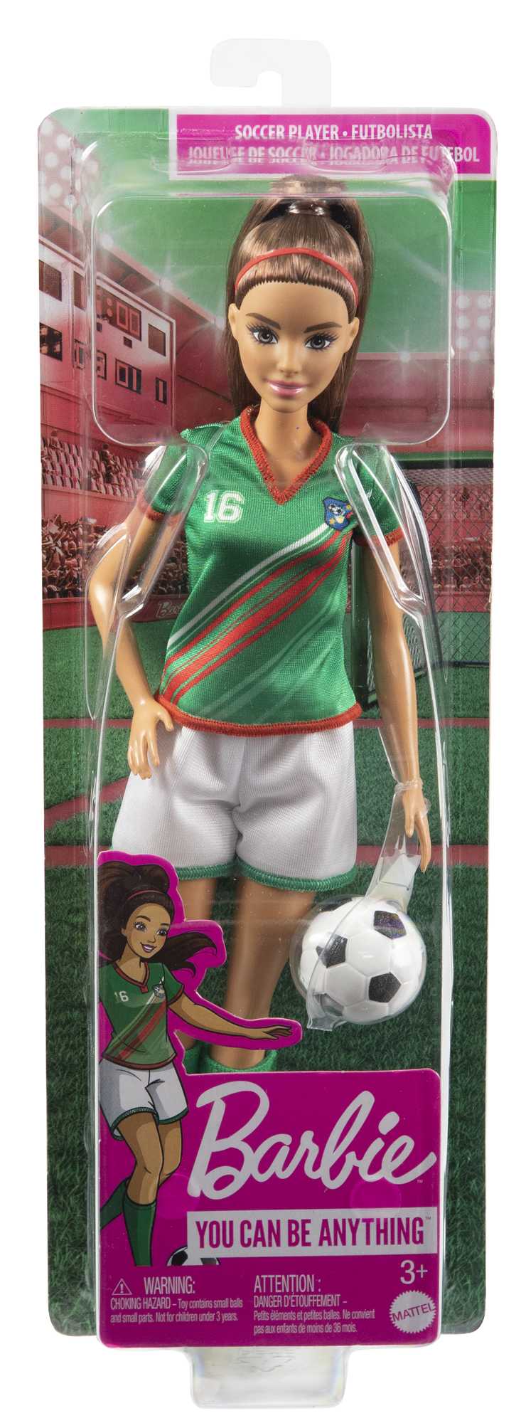 Barbie Profiss?es Boneca Jogadora de Futebol Camisa Verde - Image 6