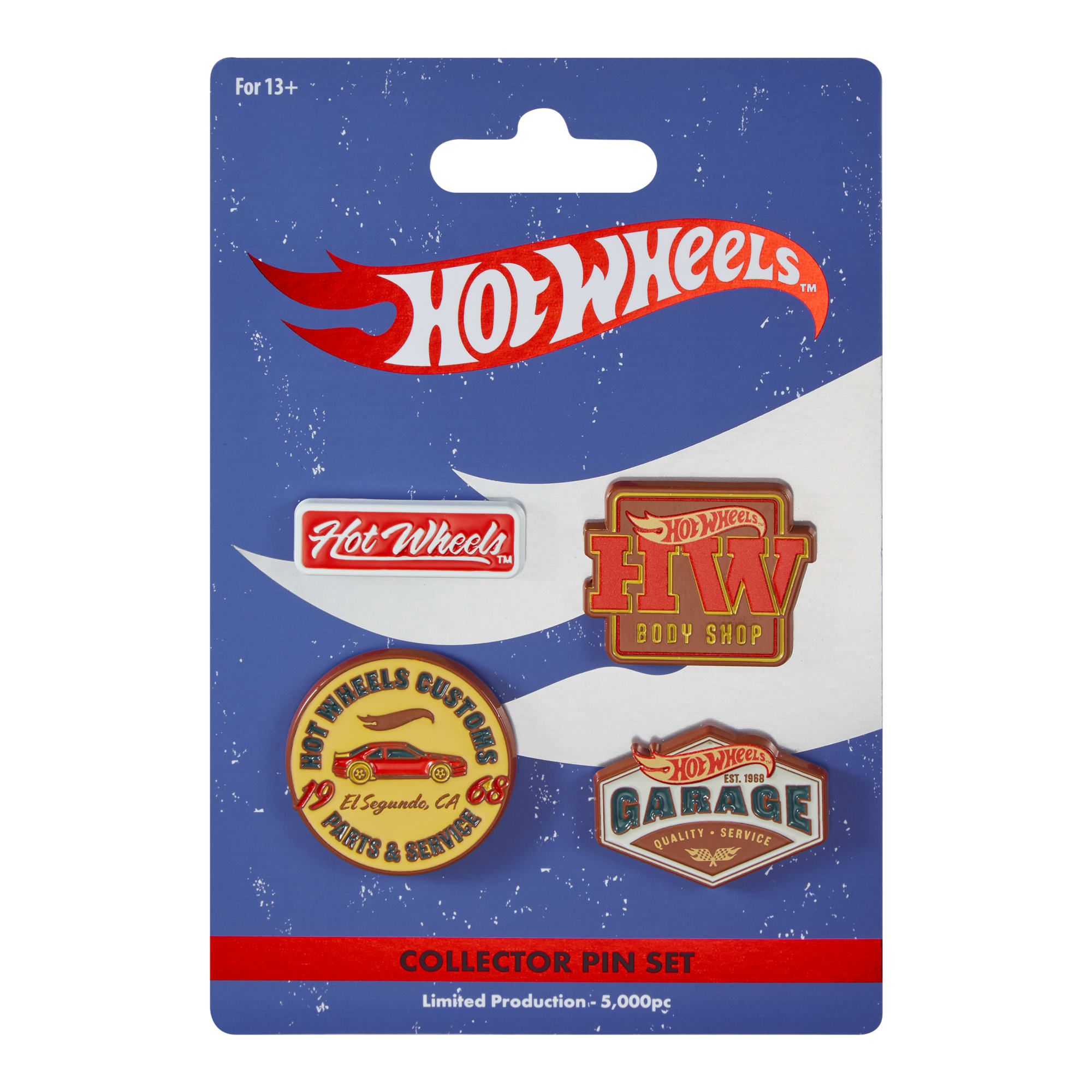 Hot Wheels Body Shop Enamel Pin Set