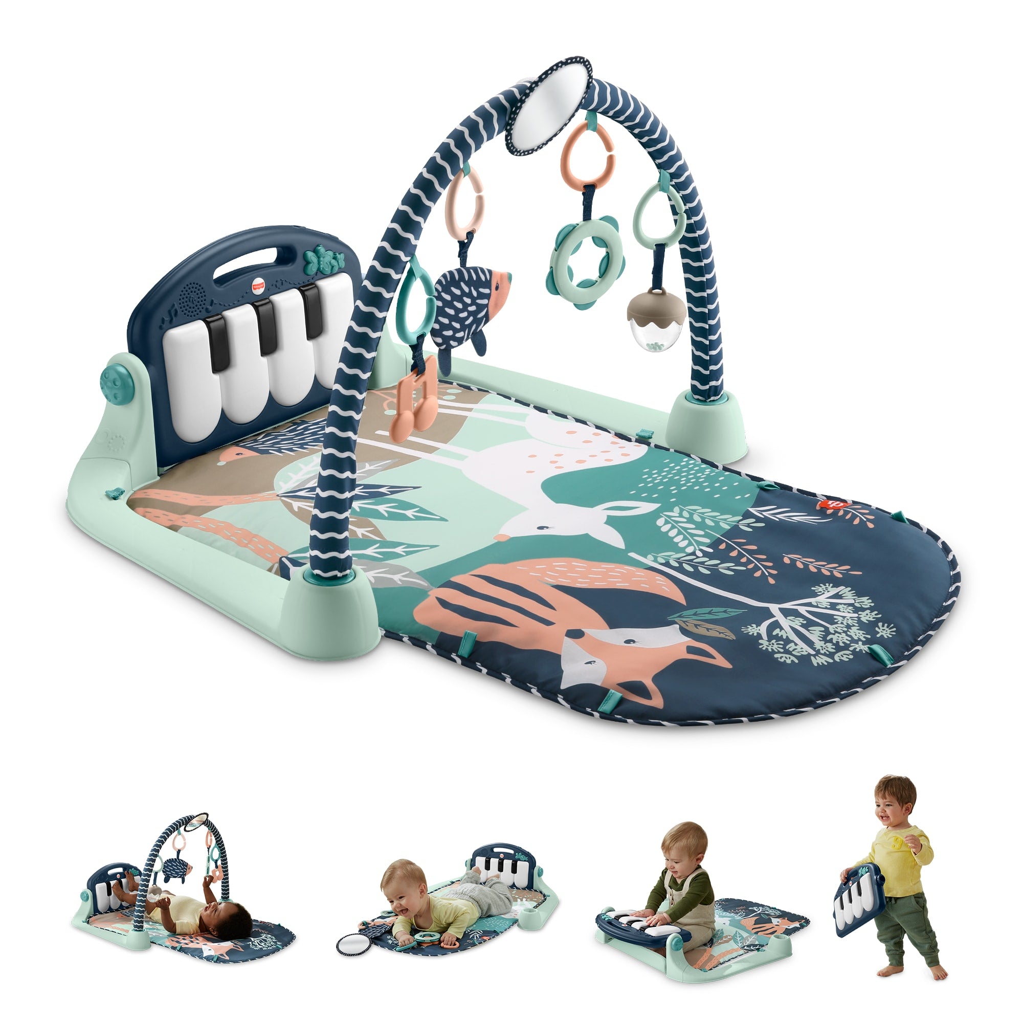 Fisher-Price Tapis Piano Tapis D'??veil Th??me Animaux de La For??t