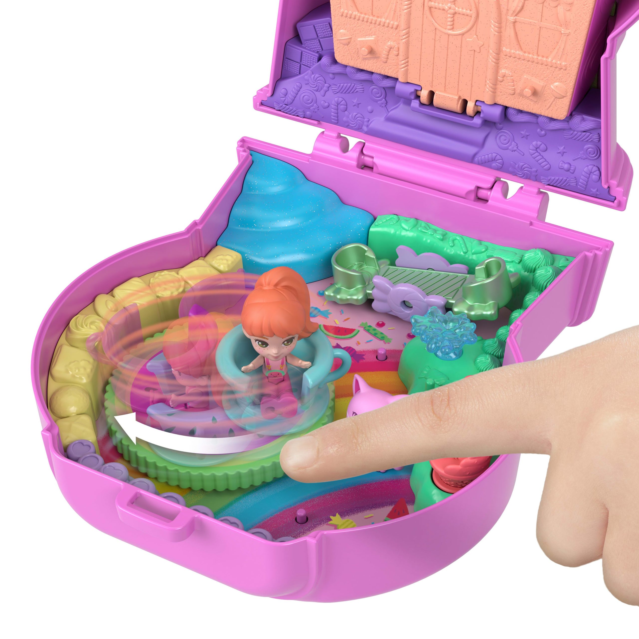 Polly Pocket Conjunto de Brinquedo Compacto Gatinho M??quina de Chicletes - Image 3
