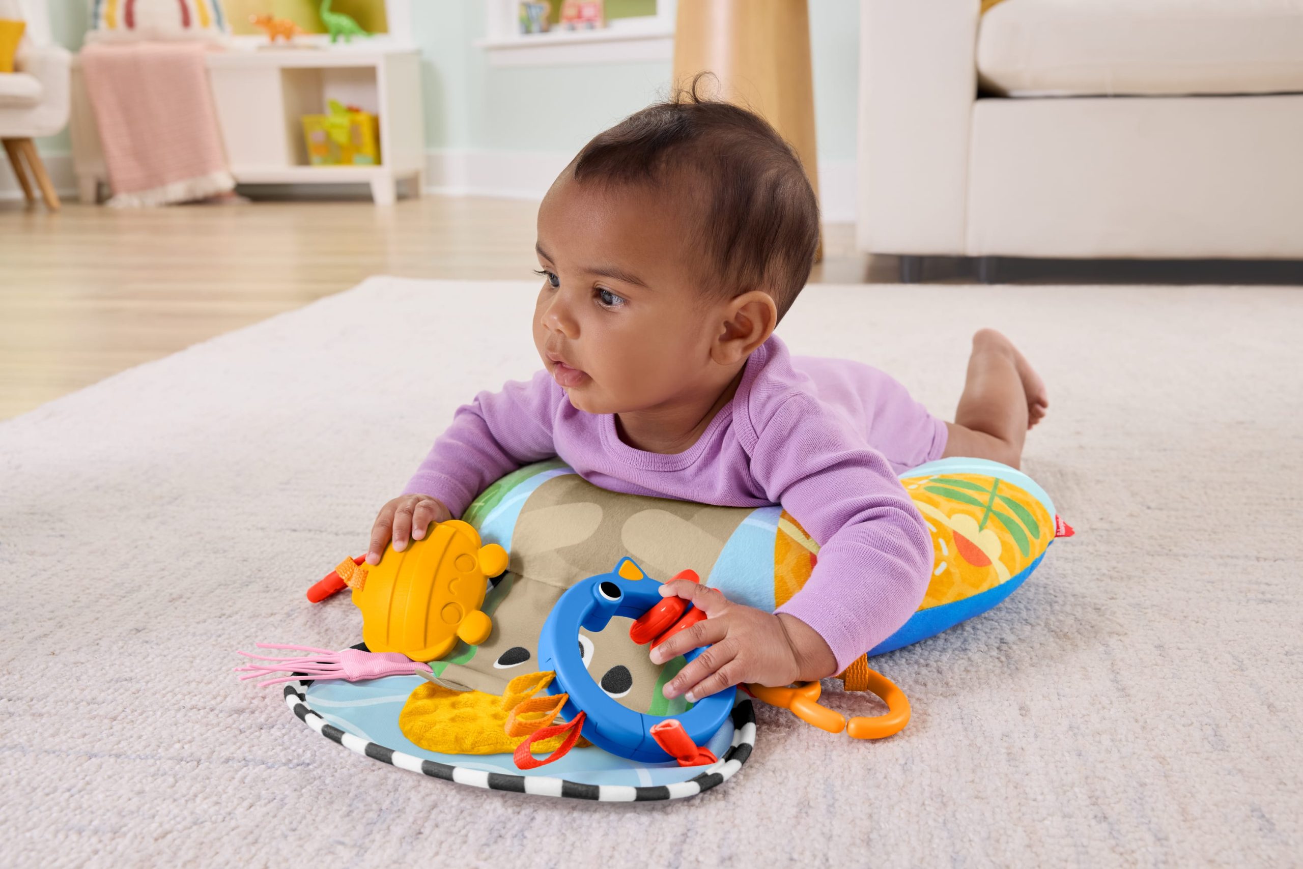 Fisher-Price-Coussin Sensoriel Jeu ?? Plat Ventre-Coussin D'Appui Pour B??b?? - Image 2