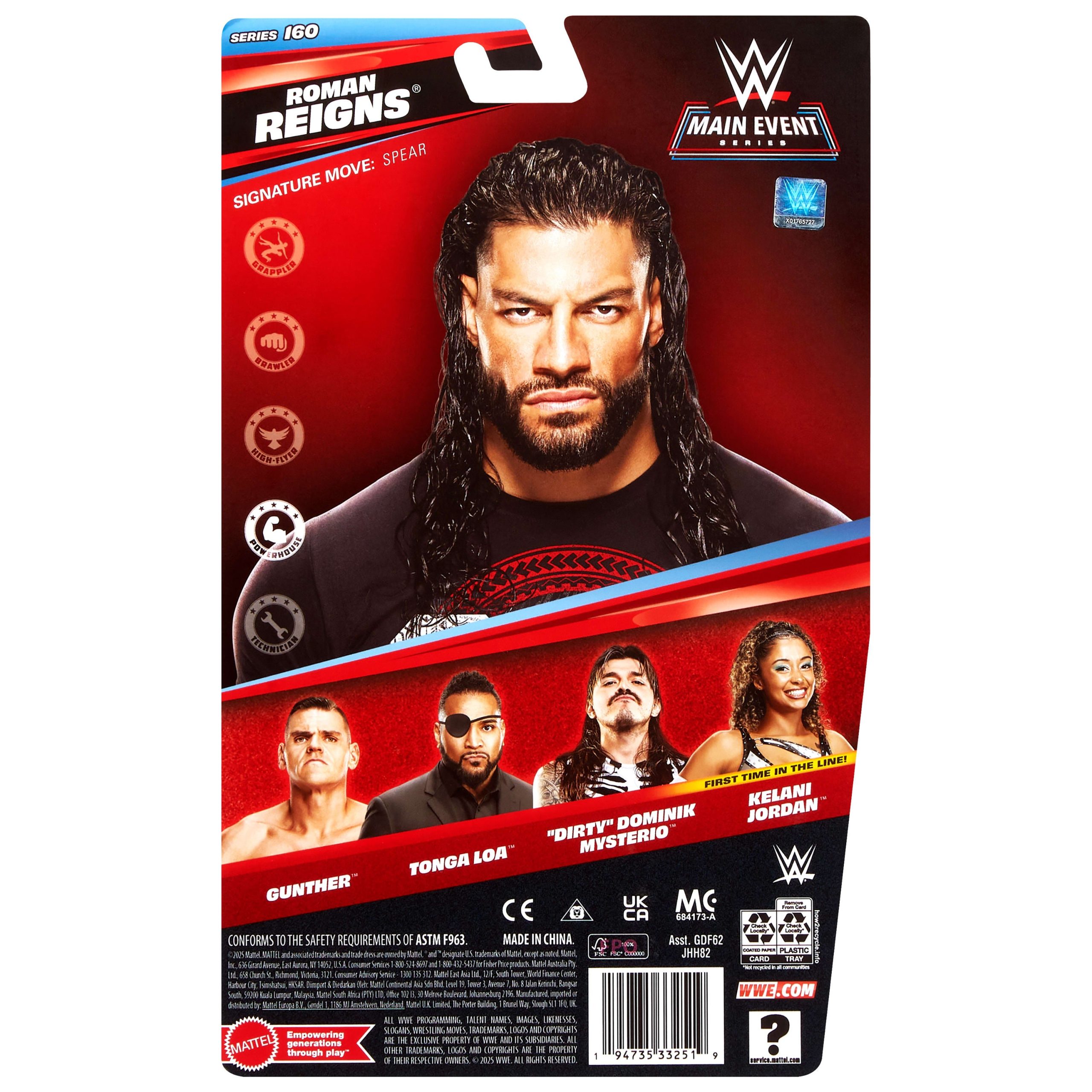 WWE Roman Reigns Action Figure. Main EVent Series #160. 6-inch Collectible With Articulation - Image 6