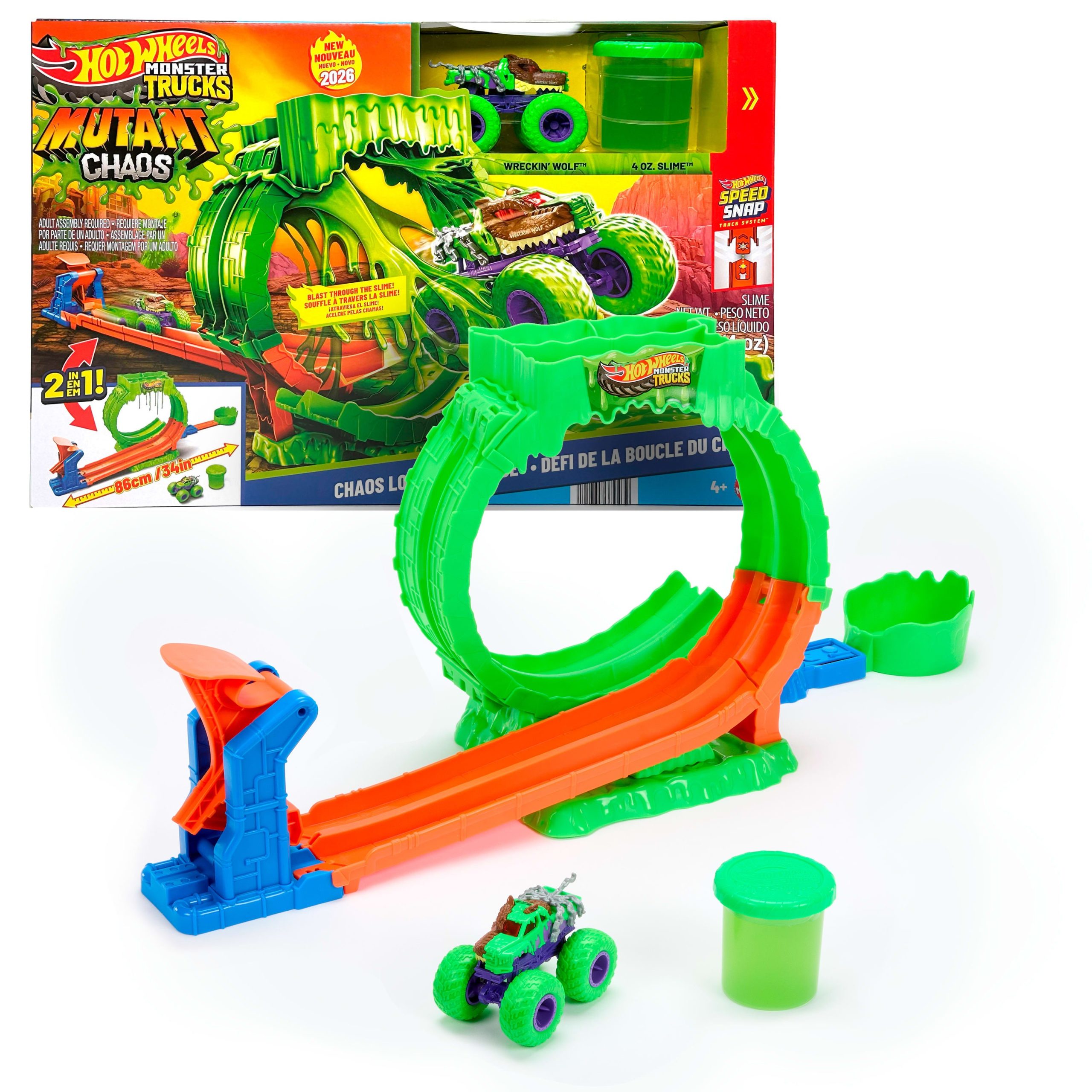 Hot Wheels Coffret Monster Trucks D??fi Looping