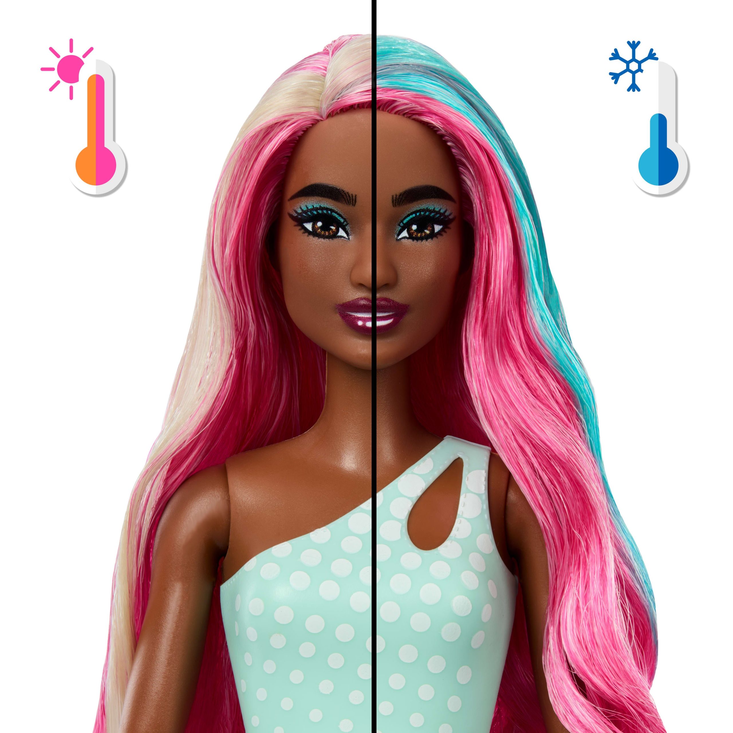 Barbie Pop Reveal Doll & Accessories. Sea Slushy Series Fashion Doll. Pet. Slime & Color Change - Image 3