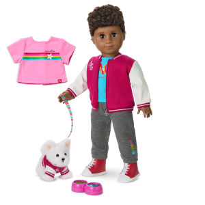 Truly Me? 18-inch Doll #113. Puppy & Accessories AG? Star Squad Bundle