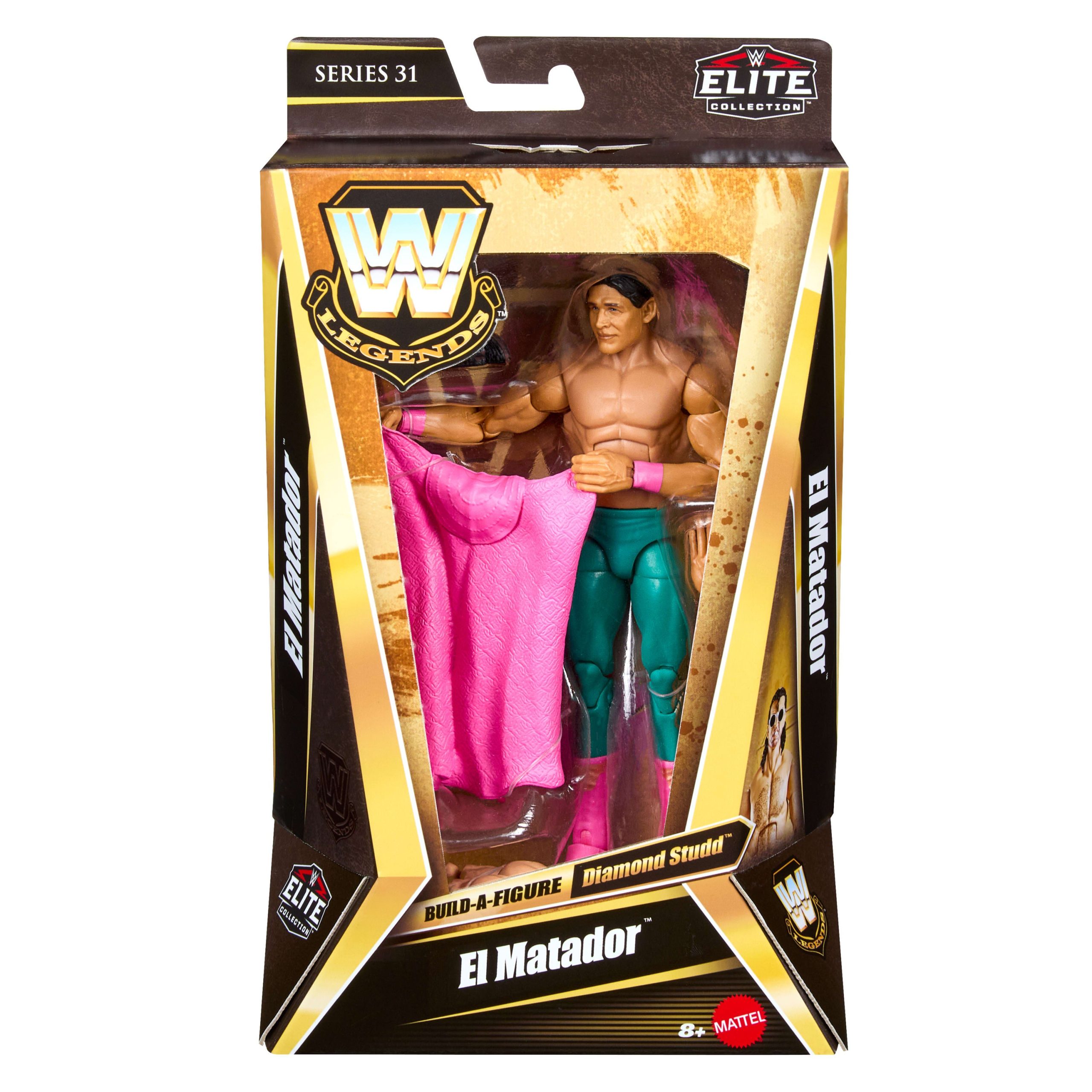 WWE Elite Legends El Matador Action Figure & Accessories. Series 31 6-Inch Collectible Set - Image 2
