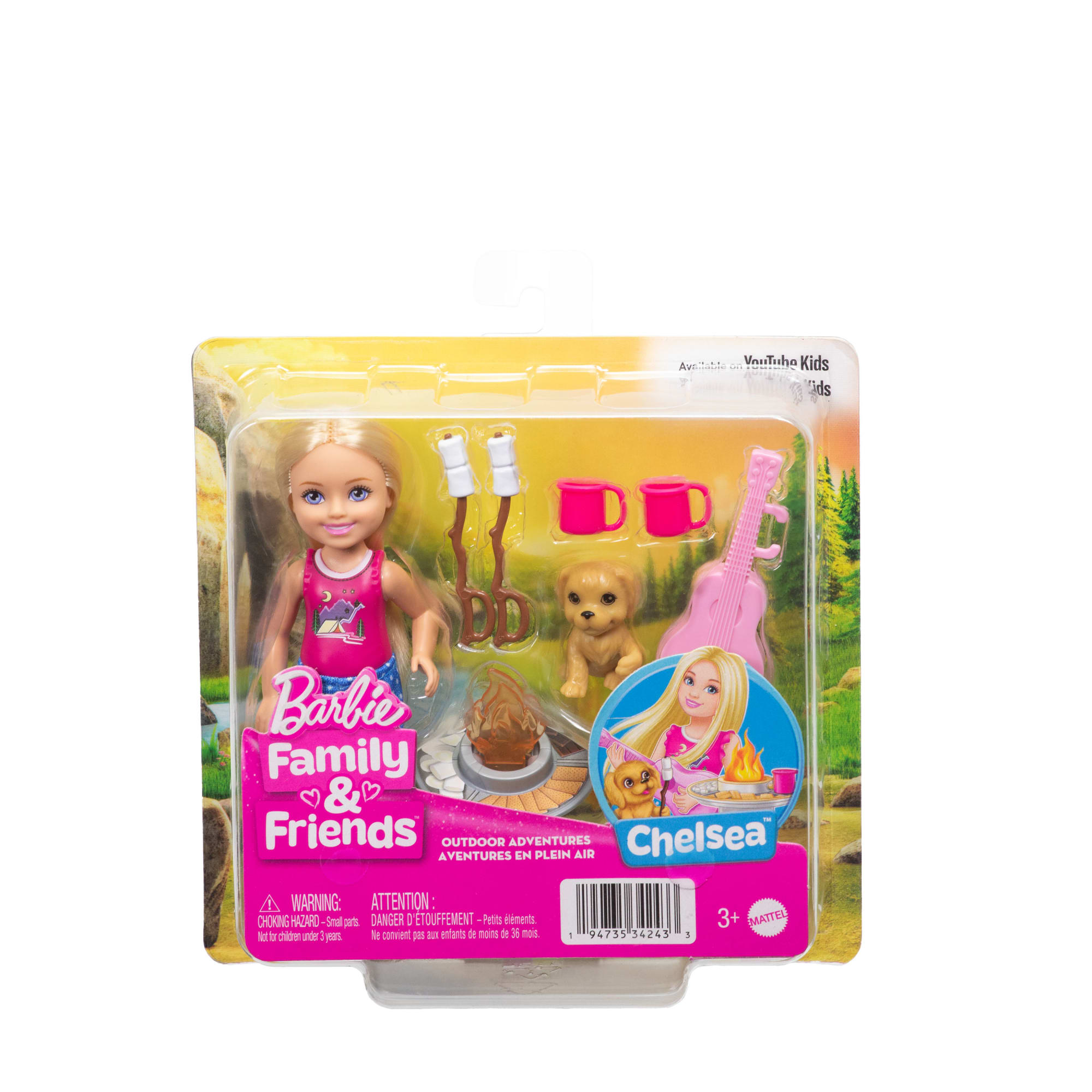 Barbie Family & Friends Chelsea Outdoor Adventures Doll Playset With Pet Puppy & Camping Accessories - Image 6