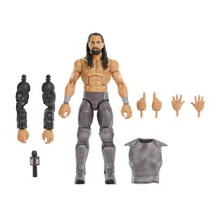 WWE Elite Collection Premium Live EVent Seth Rollins Action Figure Set. Wrestlemania Collectible