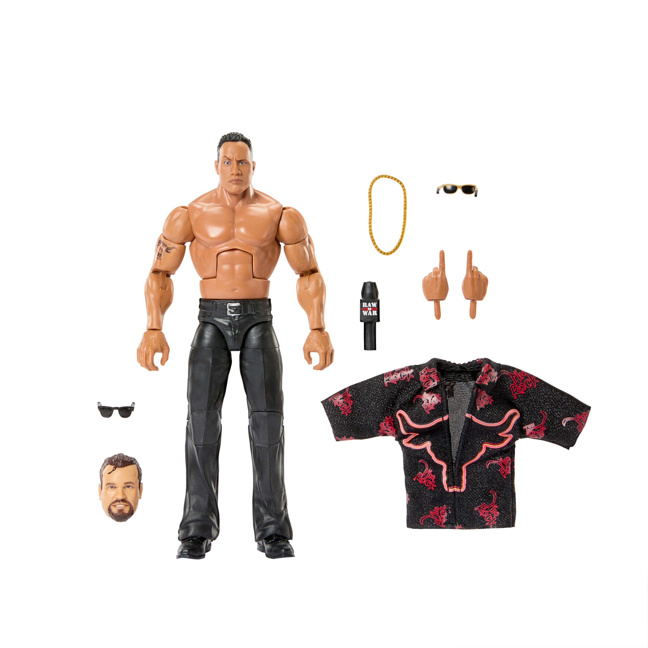 Wwe Figurine Articul??e ??lite The Rock Monday Night War