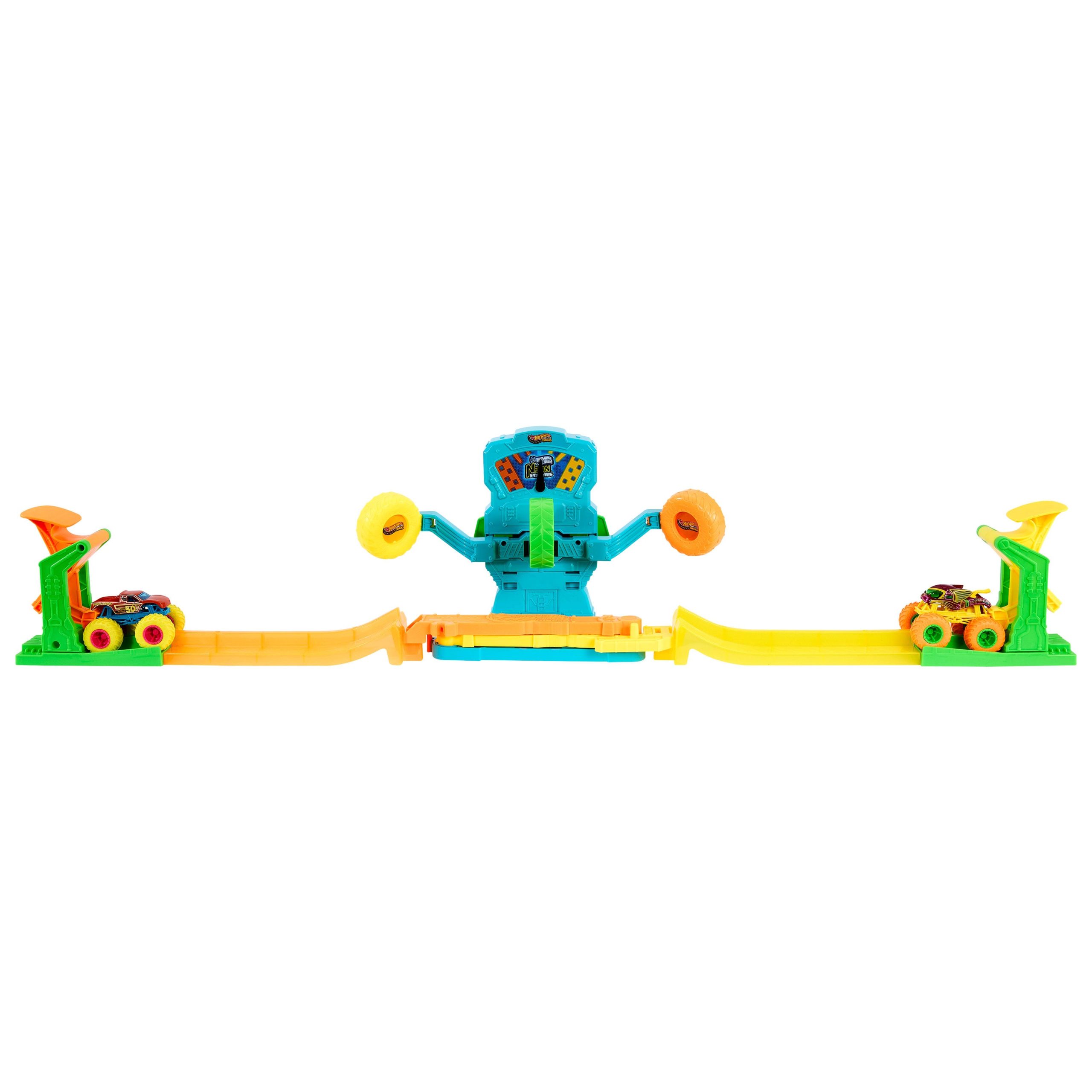 Hot Wheels-Coffret Neon Crashin' Slamway-2?V??hicules. 2?Modes de Jeu - Image 4