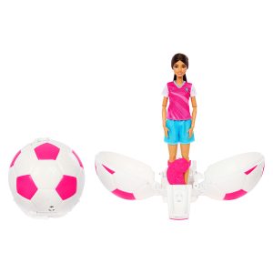 Barbie Team Barbie Roll & Reveal Poup??e et Accessoires Joueuse de Soccer