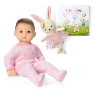 Bitty Baby? Doll #2 in Pastel Pink + Bunny Friend & Board Book