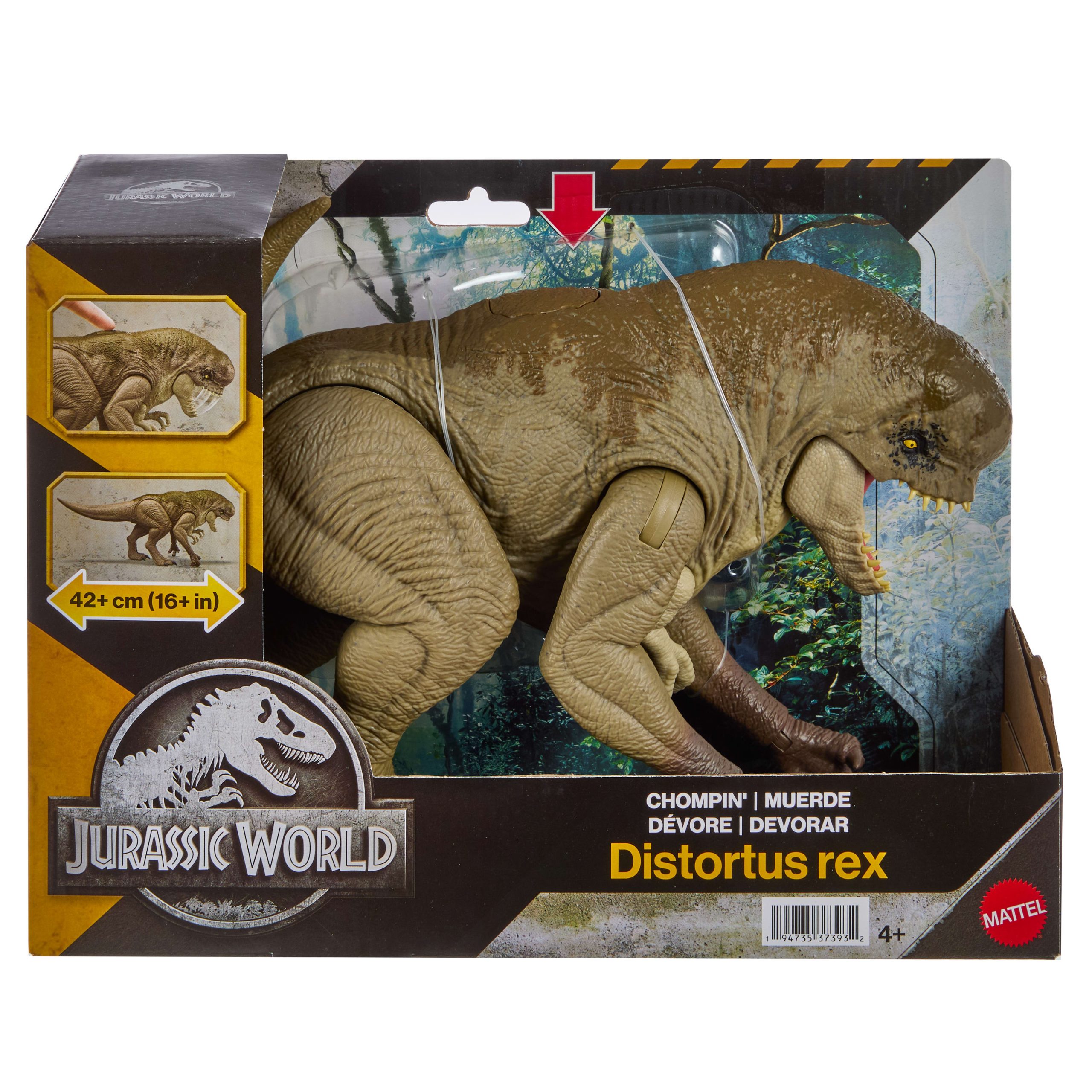 Jurassic World ?C Figurine Articul??e de Dinosaure ?C Distortus Rex. Dinosaure M??chant de 40.6?Cm Avec Action de Morsure - Image 6
