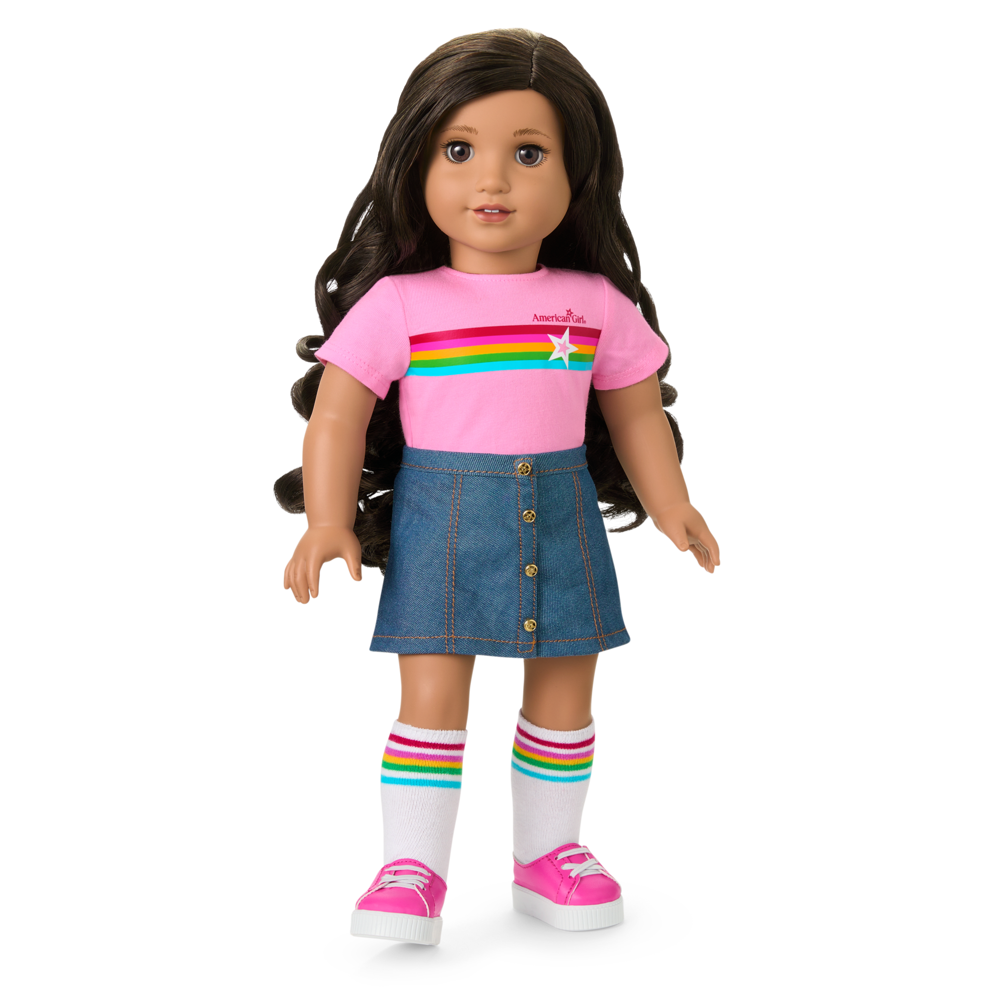 Truly Me? 18-inch Doll #108 with curly black-brown hair - Image 11