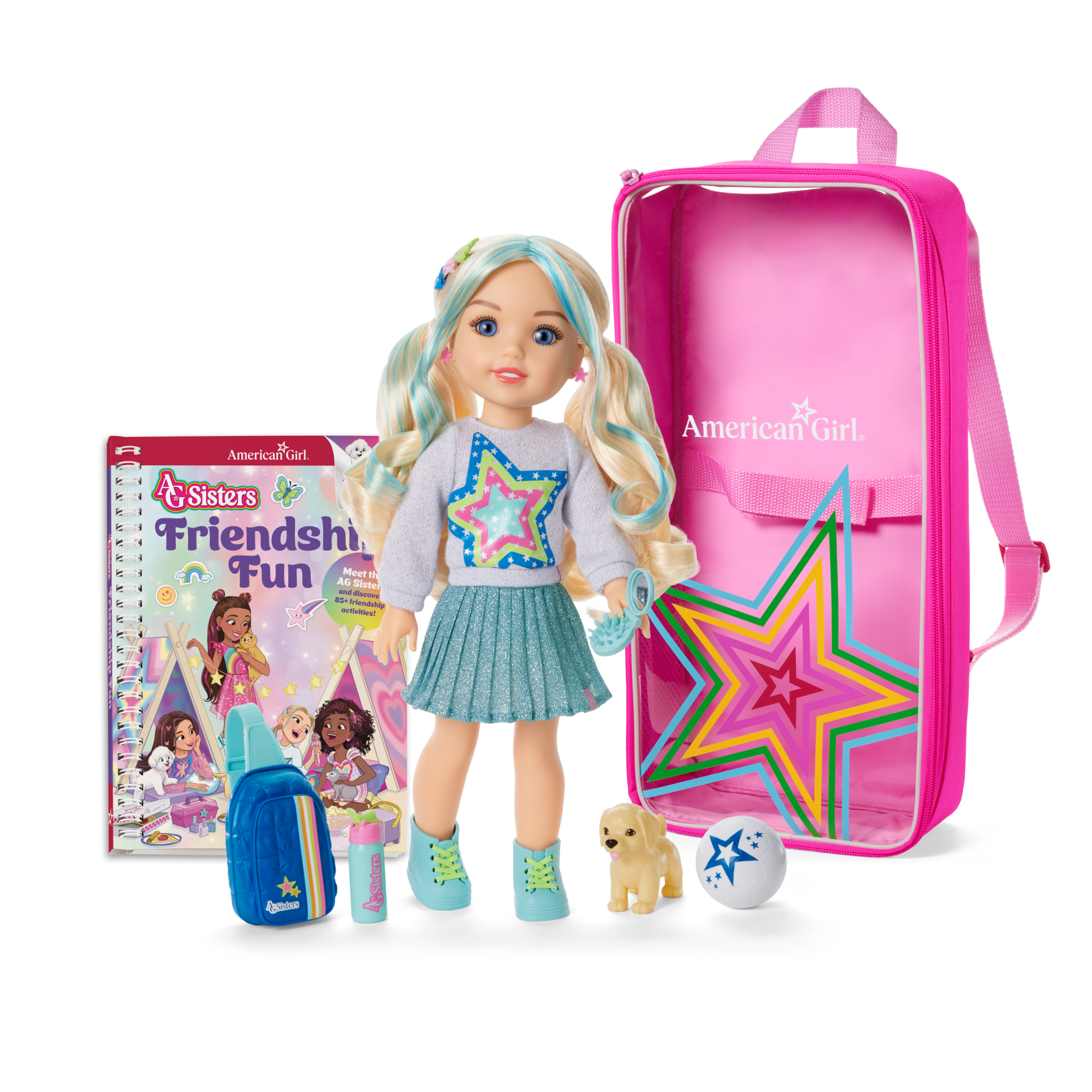 AG Sisters? Jozette? Doll. Book & Doll Carrier