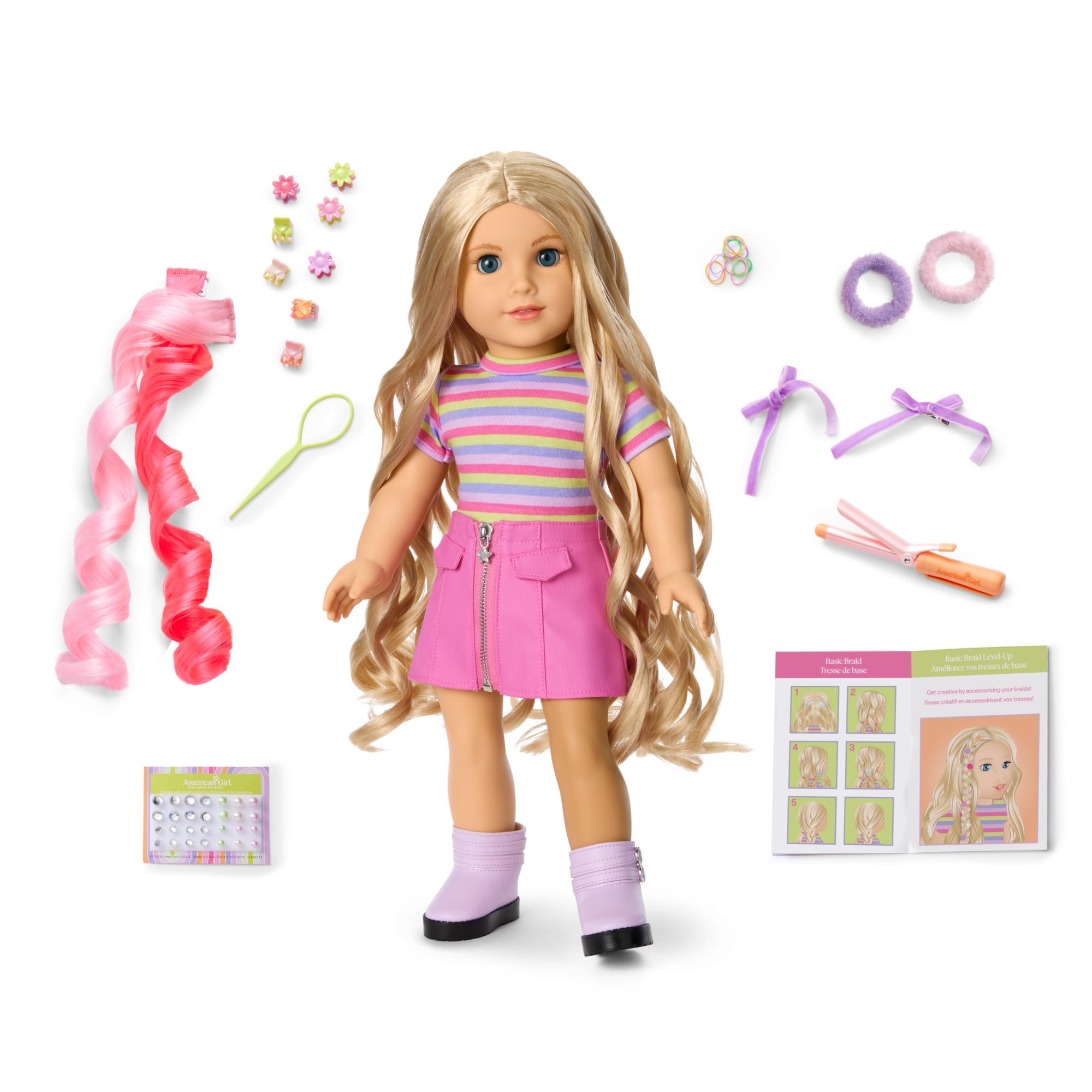 Long Hair Looks? by Truly Me? 18-inch Doll #133 & hair accessories