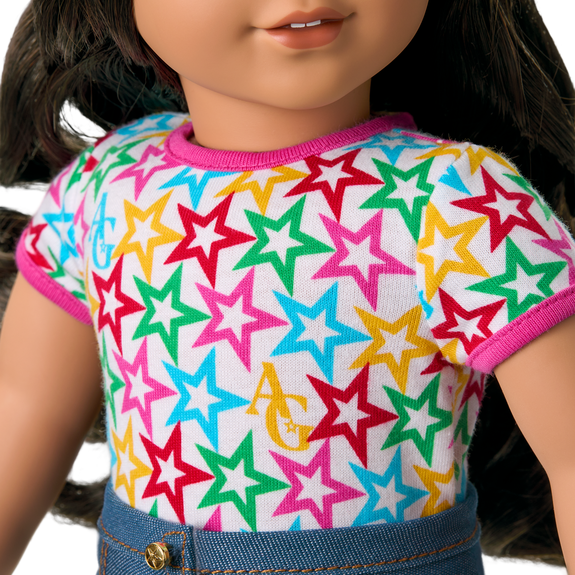 Truly Me? 18-inch Doll #108 with curly black-brown hair - Image 8