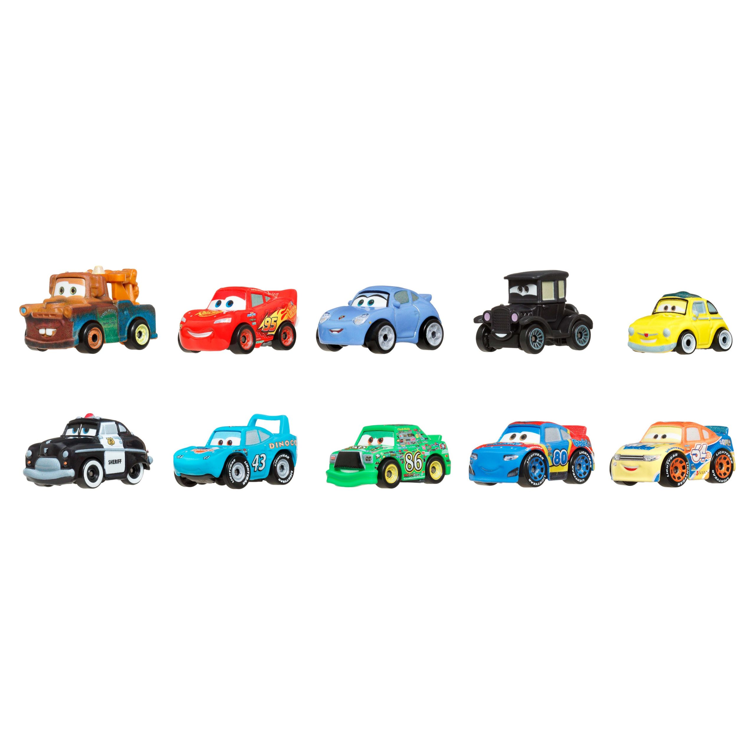 Disney?Pixar-Coffret 10?V??hicules Cars-Mini Racers Inspir??s du Film