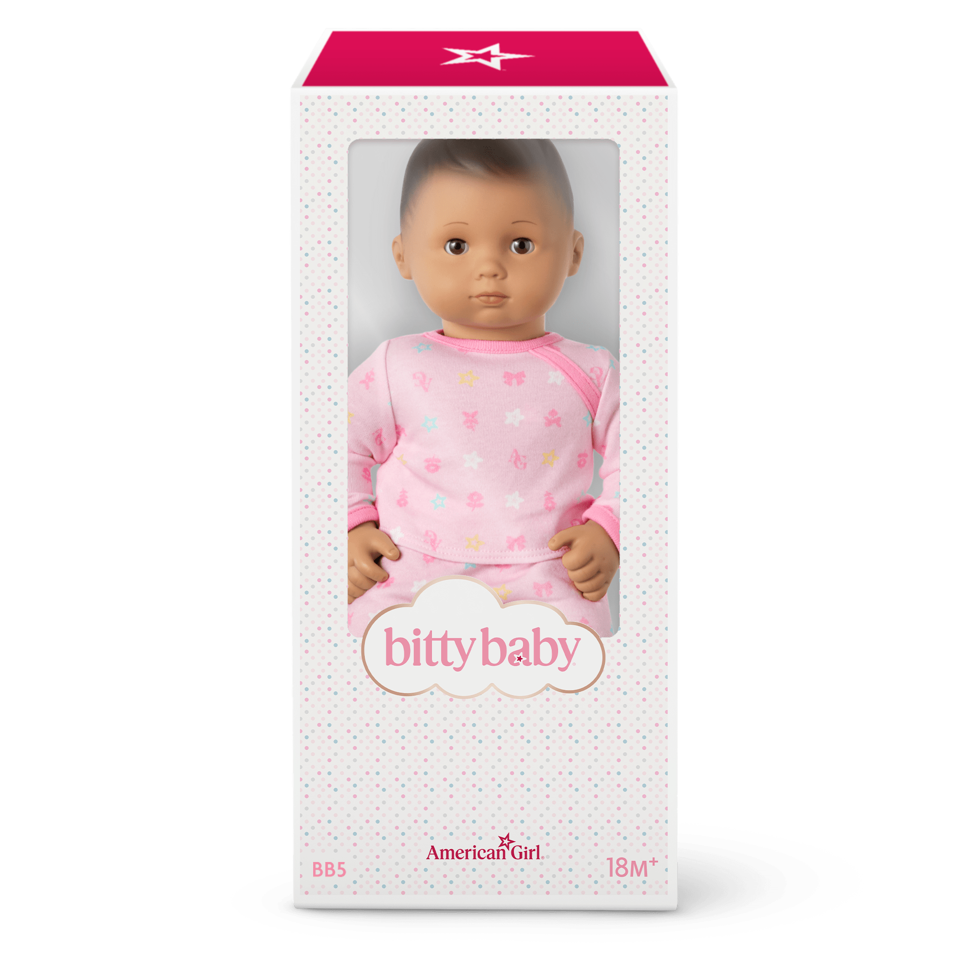 Bitty Baby? Doll #5 with dark-brown hair in Pastel Pink - Image 8