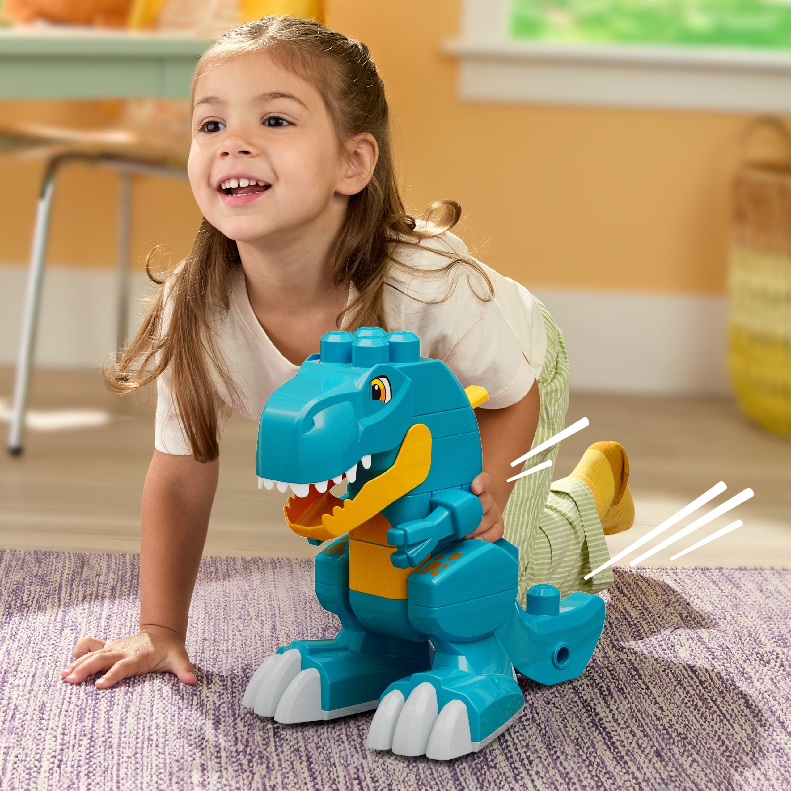 Mega Bloks Jogo de Constru??o 3 em 1 Dinossauro Monte e Ataque - Image 6