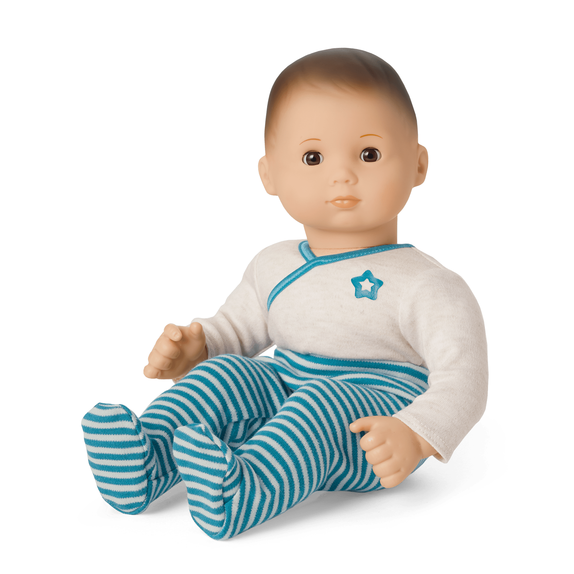 Bitty Baby? Doll #2 with brown hair in Soft Blue