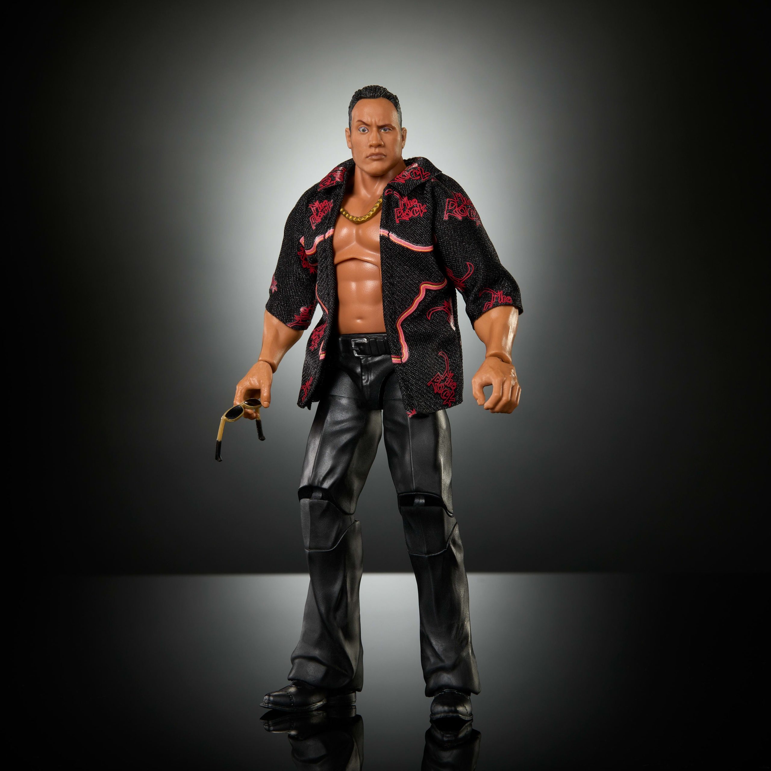 WWE Monday Night War Elite Collection The Rock Action Figure & Accessories 6-inch Set - Image 5