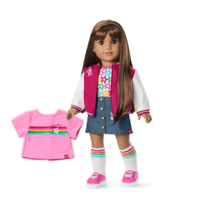 Truly Me? 18-inch Doll #122 with straight dark-brown hair
