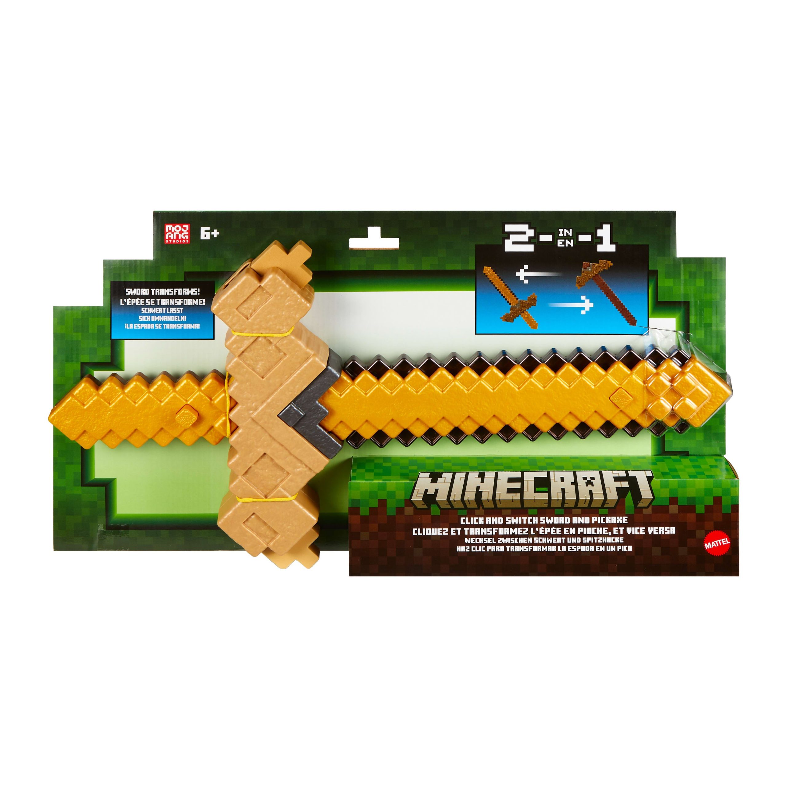 Minecraft Vanilla Figura de Accion Espada?Pico Transformable - Image 6