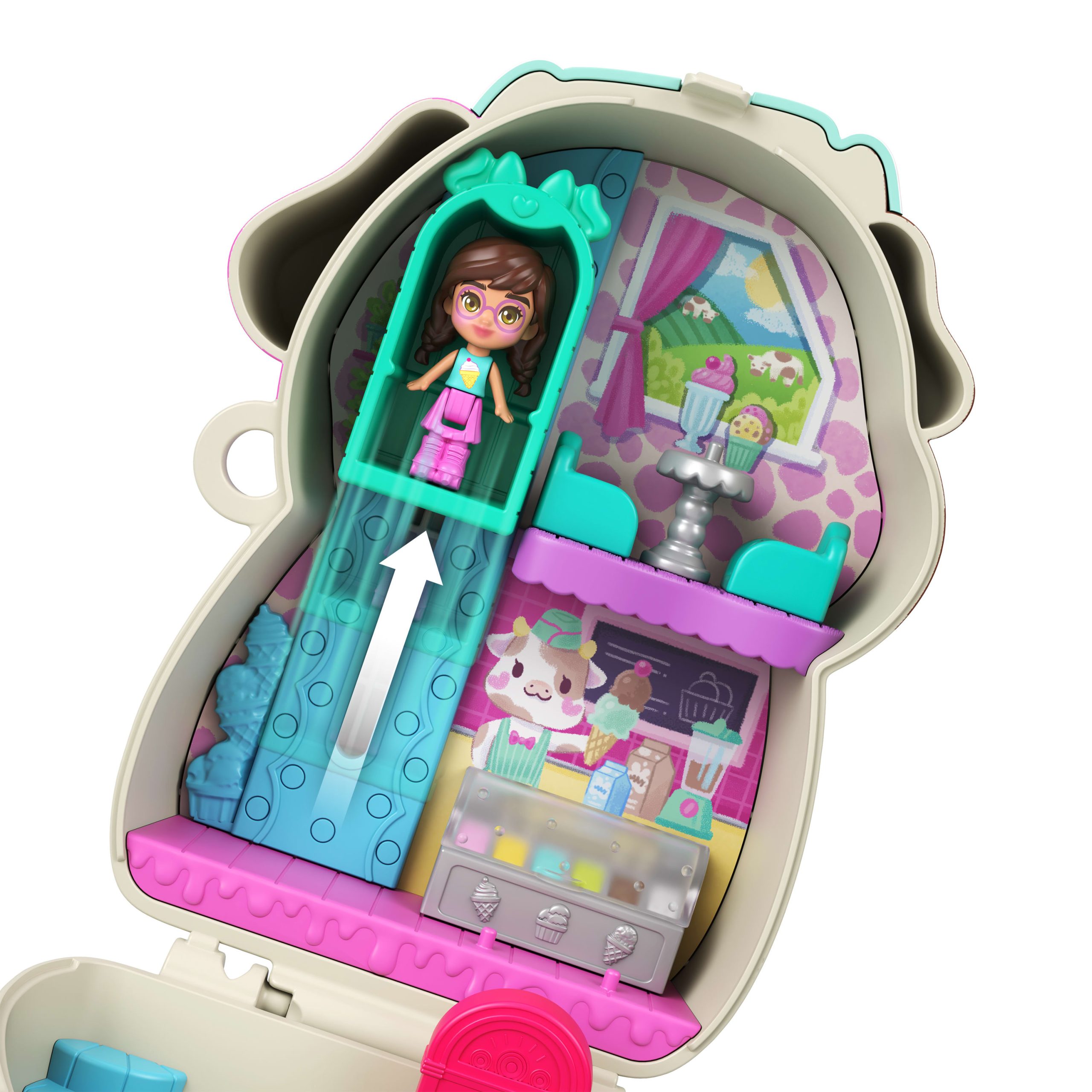Polly Pocket Conjunto de Brinquedo Compacto Vaquinha - Image 5