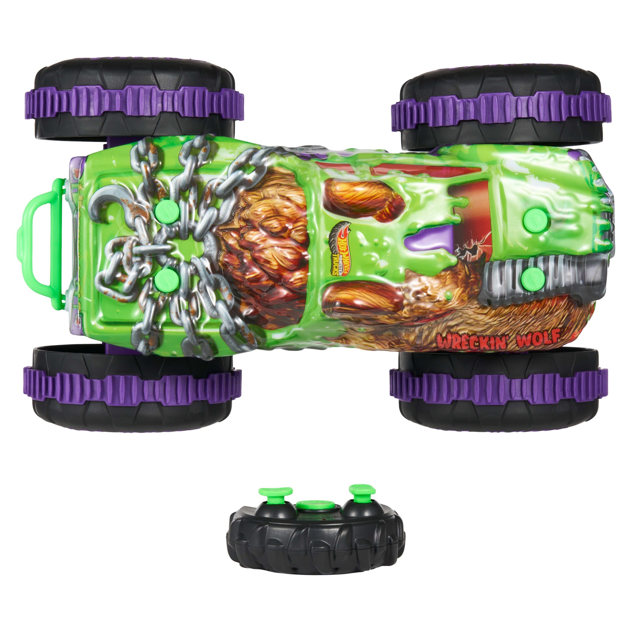 Hot?Wheels Monster Trucks Loup Ravageur T??l??command?? - Image 3