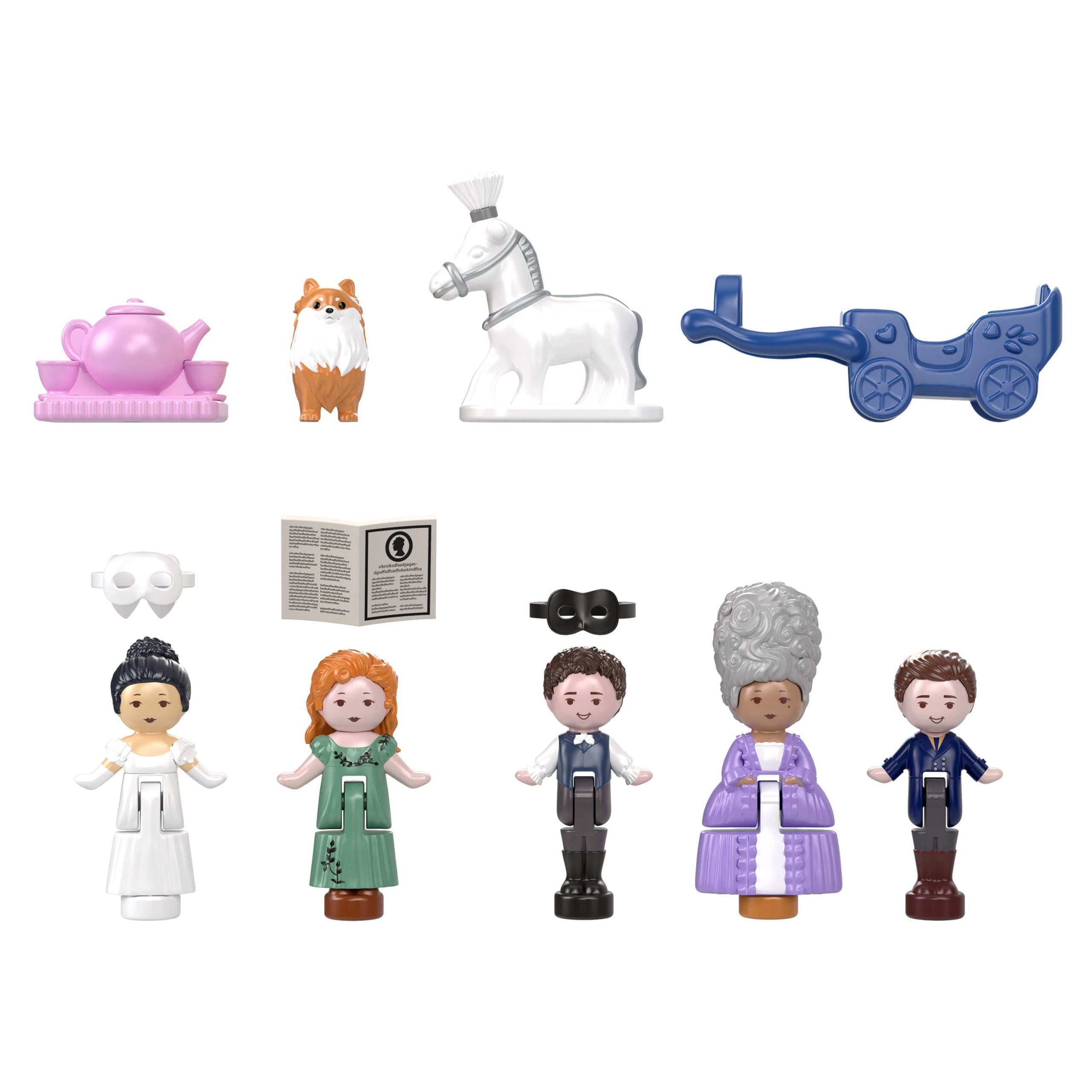 Polly Pocket Micro Dolls And Playset. Collector Bridgerton Compact With 7 Accessories. Iconic Locations - Image 6