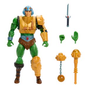 Les Ma?tres de L'Univers ?C Figurine Articul??e Ma?tre D'Armes ?C Collection R??tro Masterverse. H??ros Mdu de 17.8?Cm (7?Po)