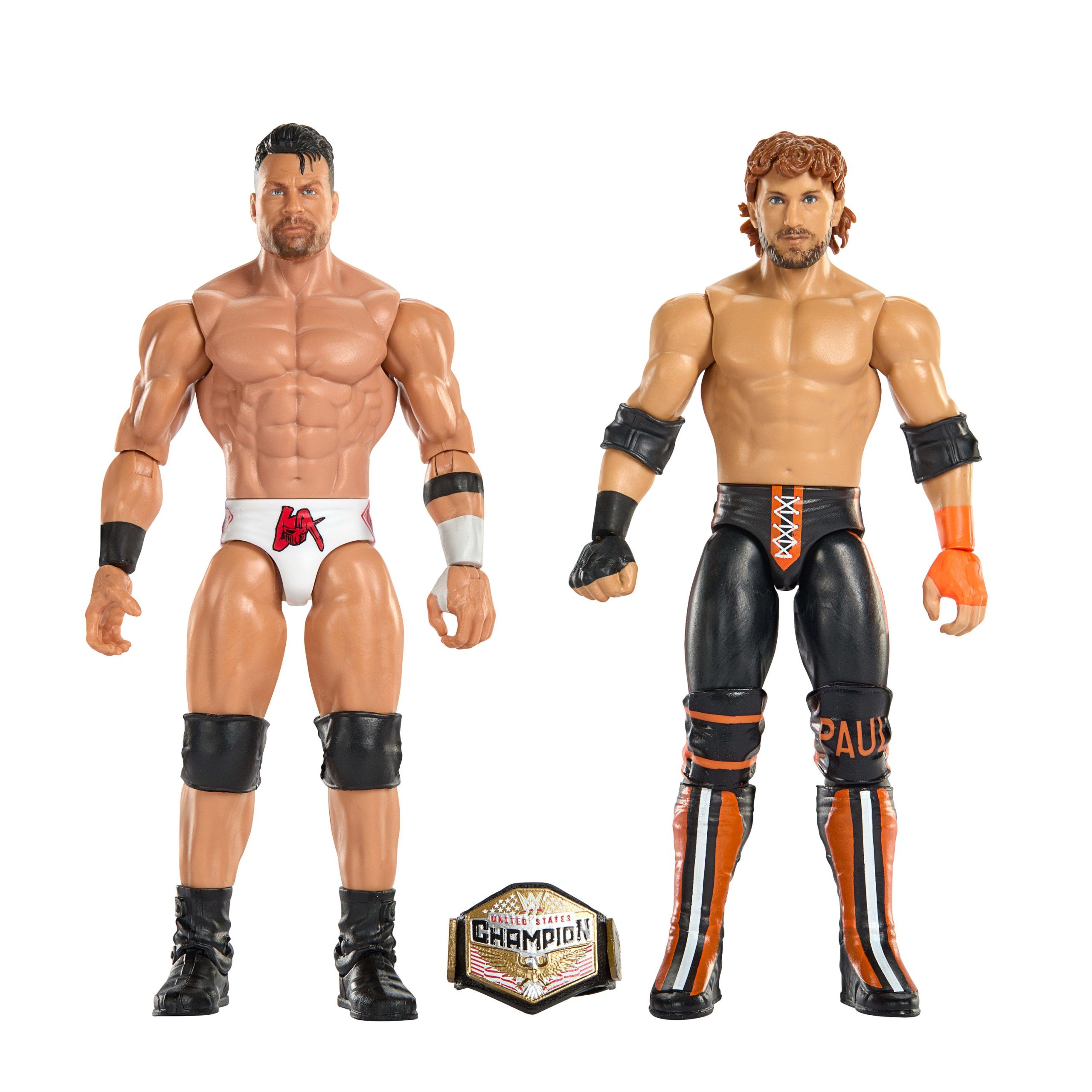 WWE Main EVent Showdown La Knight vs Logan Paul Action Figures Set. Series #24. 6-inch Collectibles