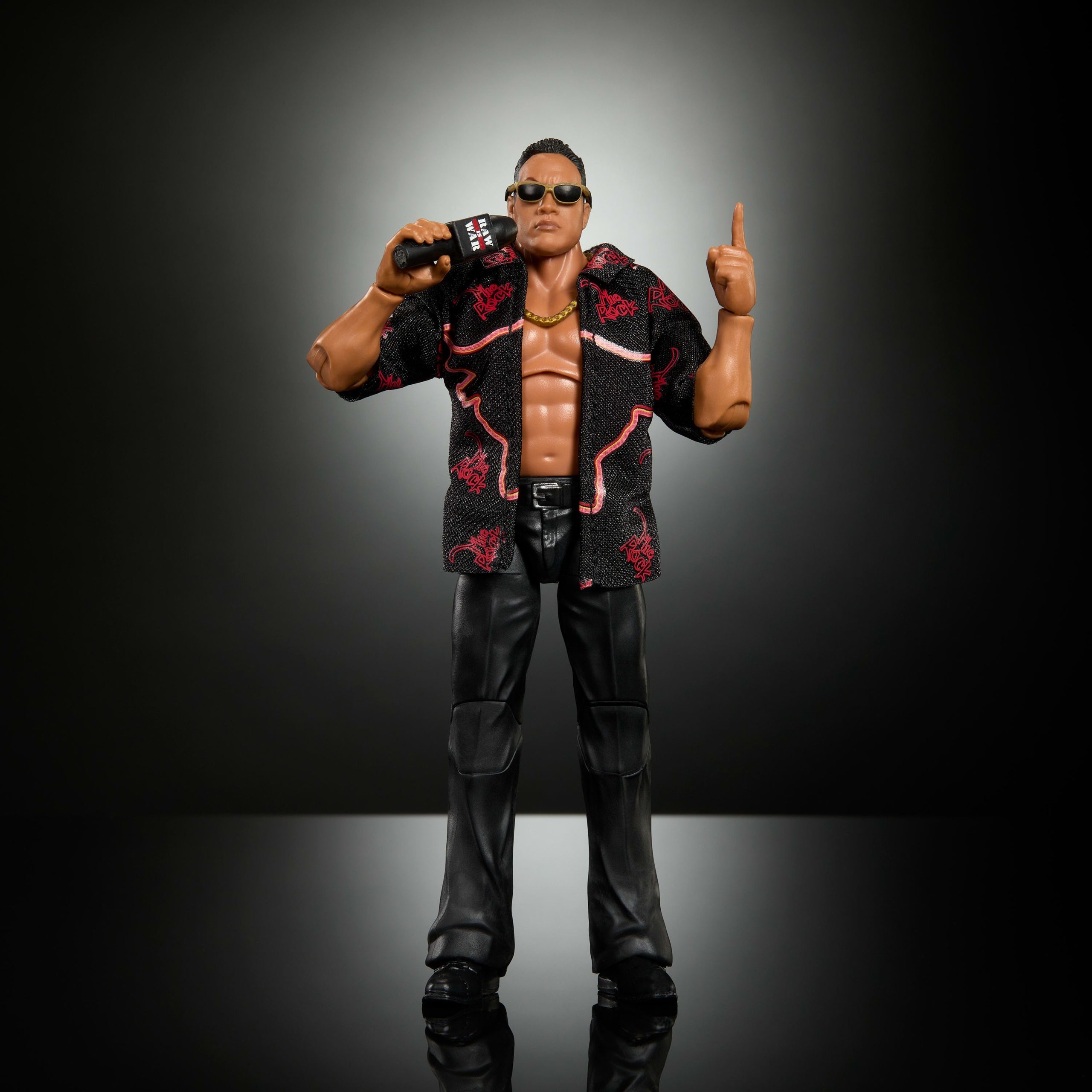 WWE Monday Night War Elite Collection The Rock Action Figure & Accessories 6-inch Set - Image 3