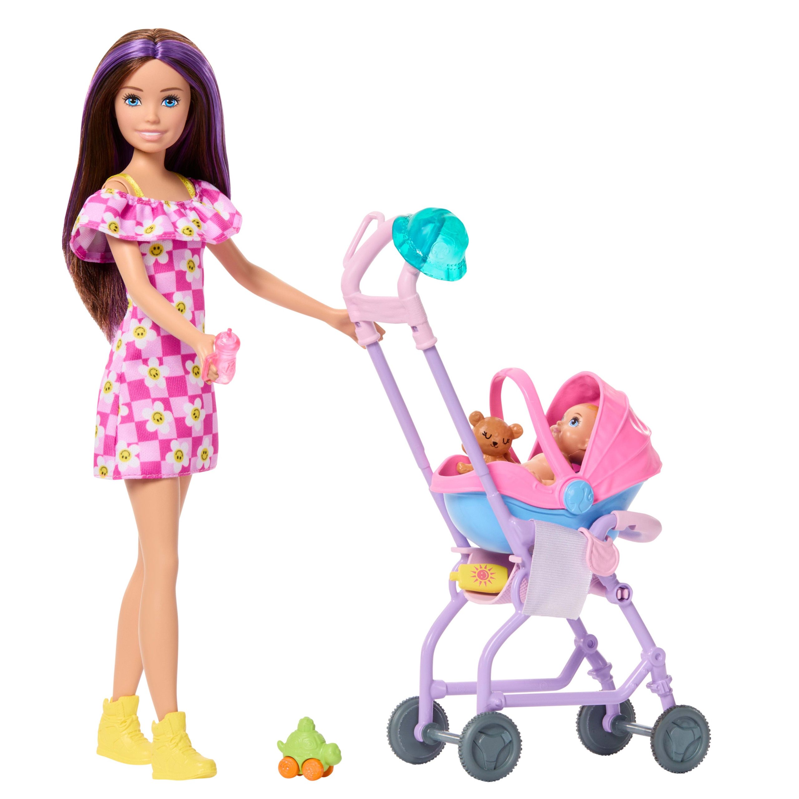 Barbie Skipper Babysitters inc. Playset With Skipper Doll. Baby Doll. Stroller & 7 Accessories - Image 3