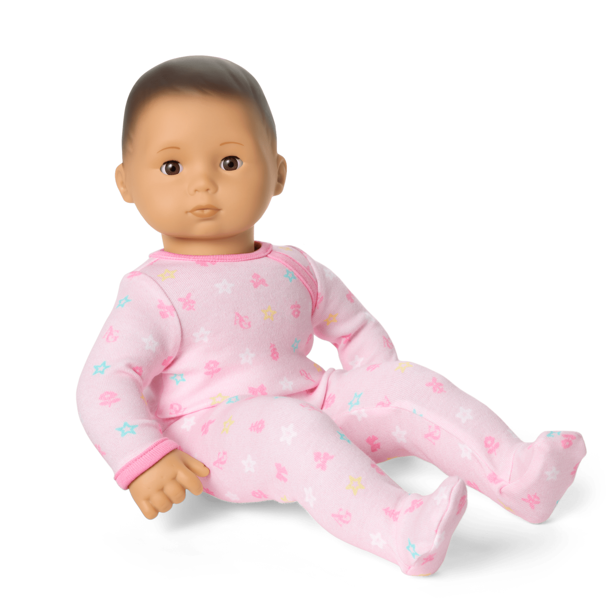 Bitty Baby? Doll #4 with black hair in Pastel Pink