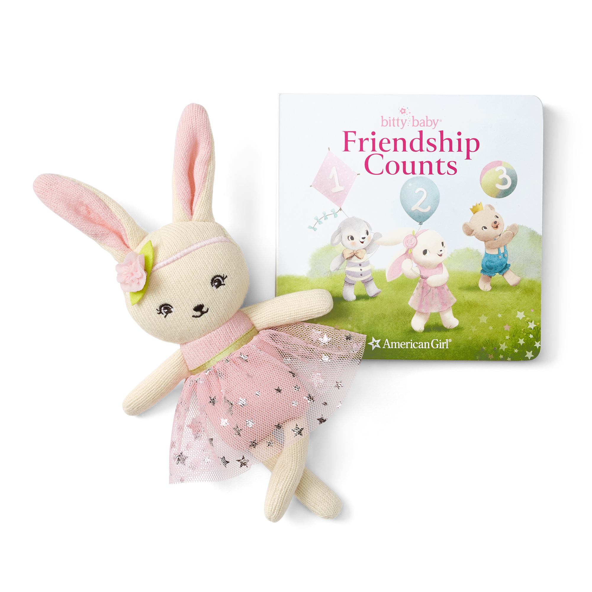 Bitty Baby? Doll #6 in Pastel Pink + Bunny Friend & Board Book - Image 4