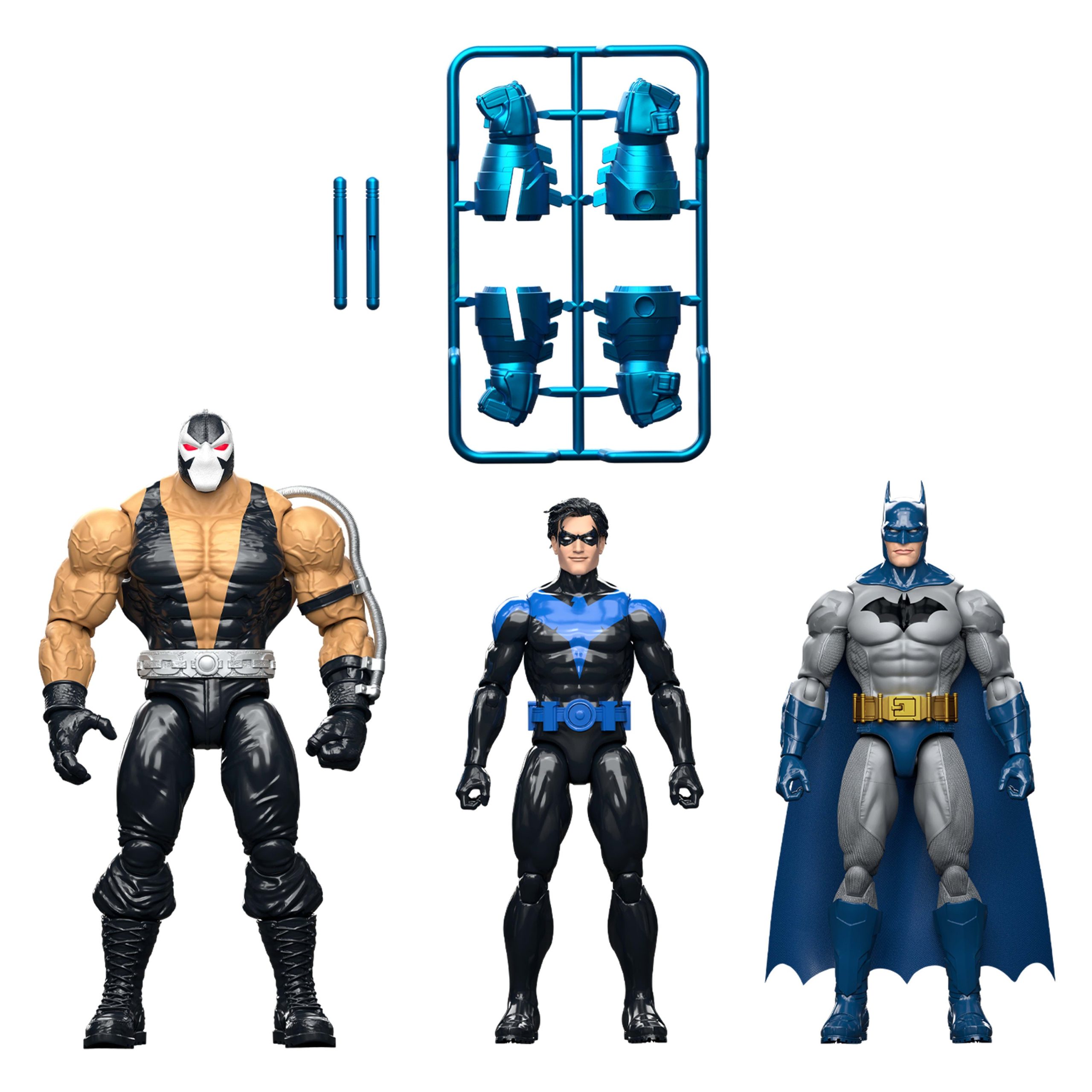 DC Premier Batman & Nightwing vs Bane Pack 6.5 Inch Scale Action Figures. Accessories - Image 3