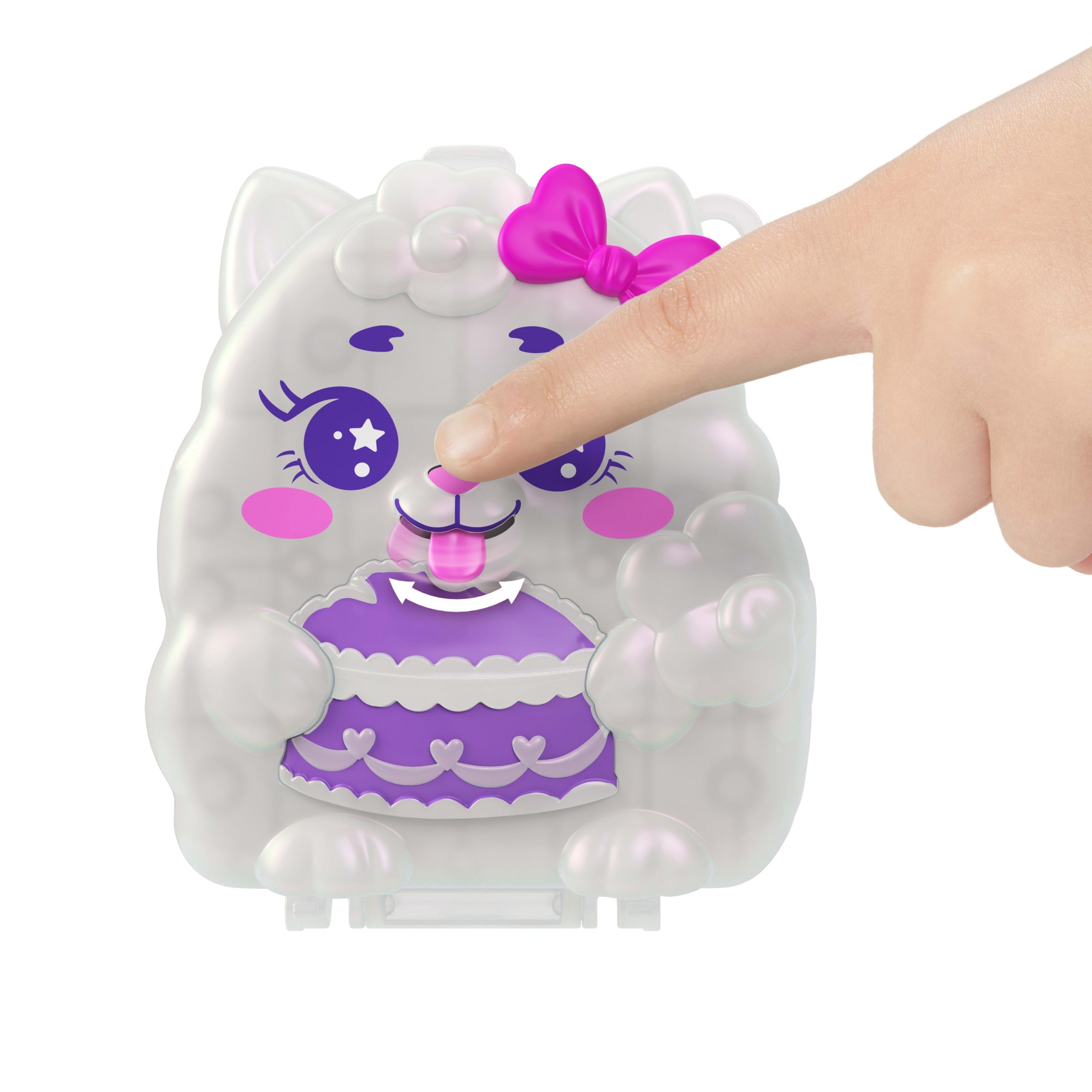 Polly Pocket Conjunto de Brinquedo Compacto Bolo Gatinho - Image 2