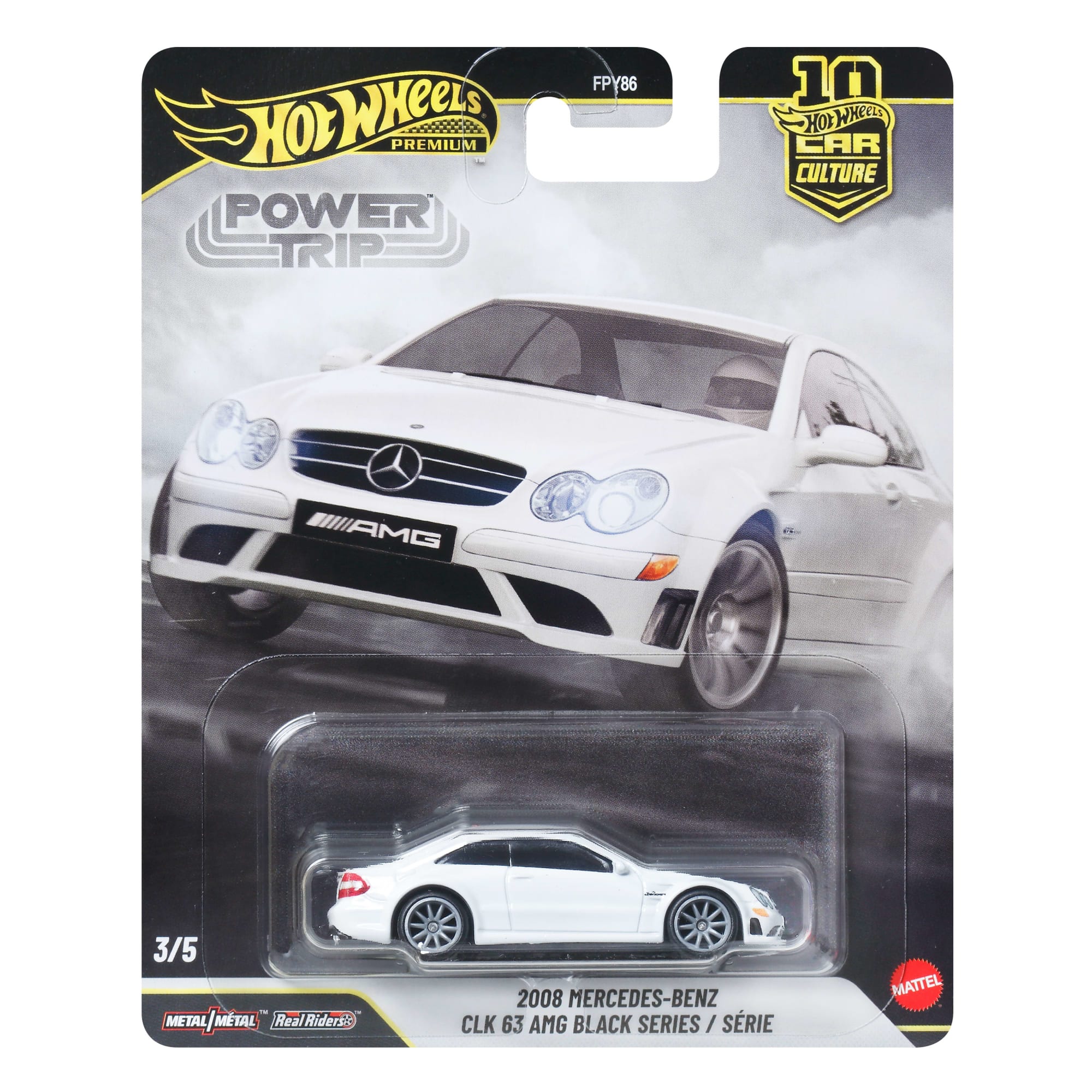 Hot Wheels Premium Car Culture 2008 Mercedes-Benz CLK 63 AMG Black Series / S??rie