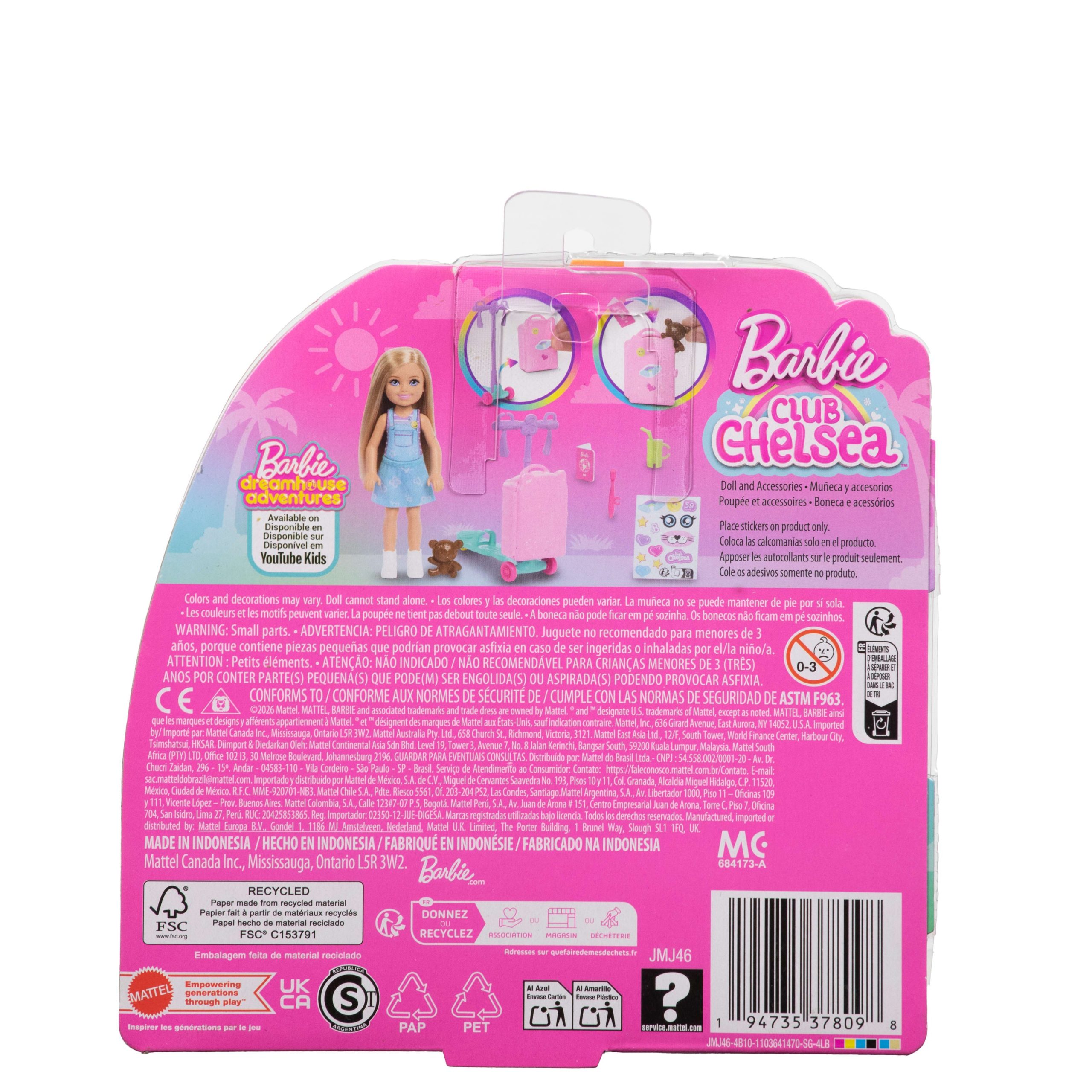 Poup??e Chelsea Barbie Club Aventures Sans Limites - Image 6