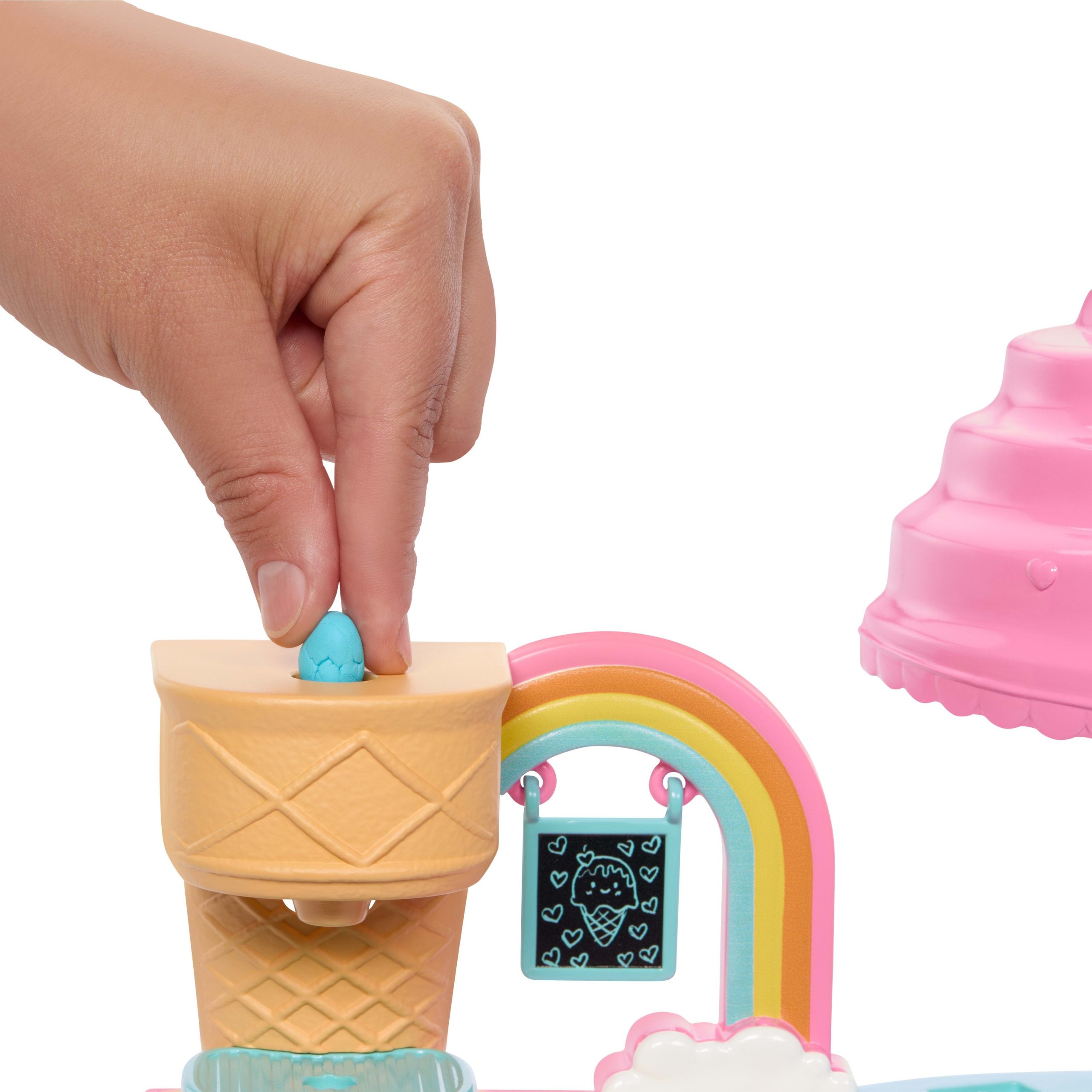 Barbie Club Chelsea Ice Cream Shop Playset With Chelsea Doll. 2 Dough Colors. And Accessories - Image 2